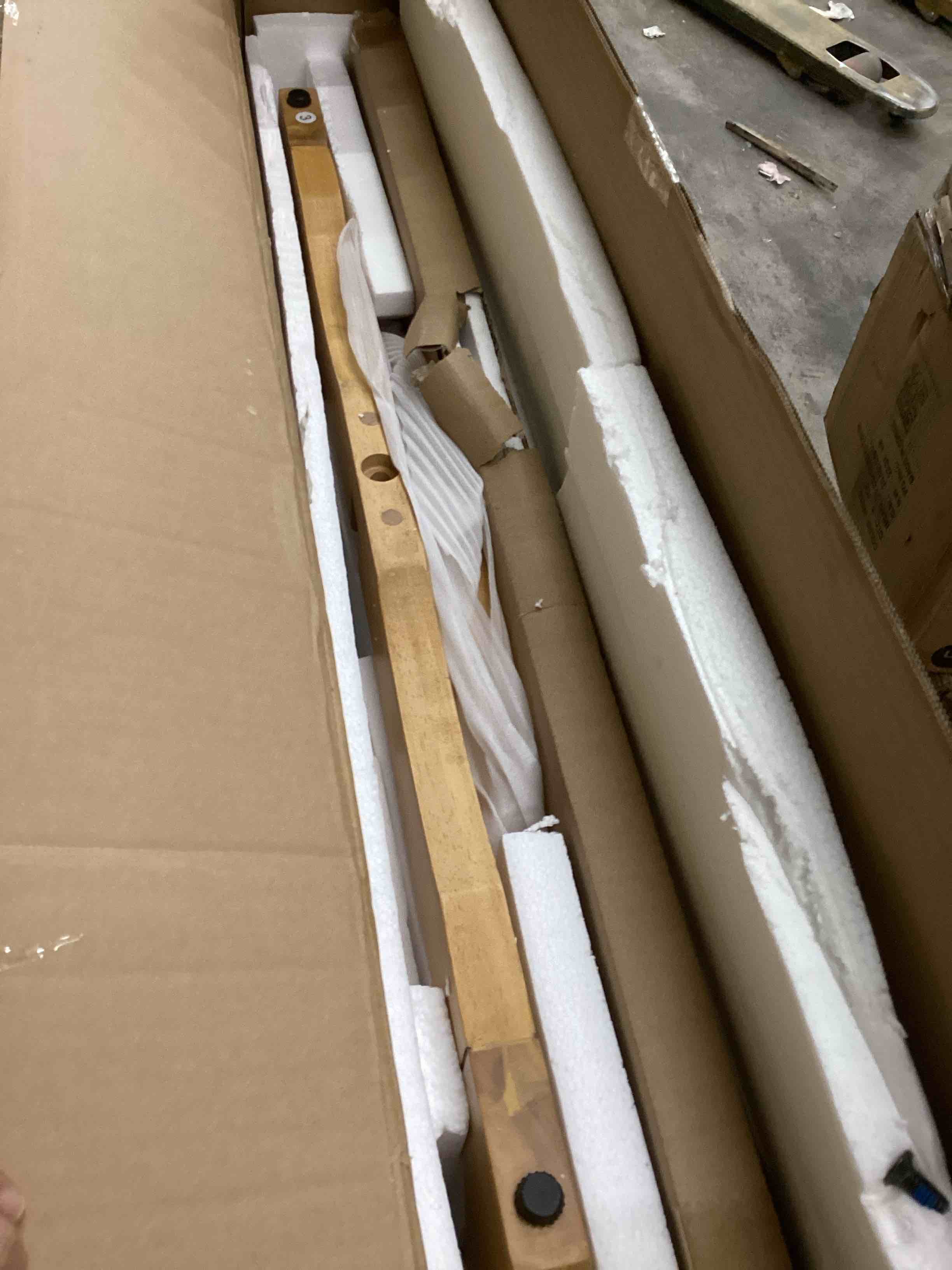 Condition photo showing Good Condition for Solid Wood Round Coffee Table for Living Room with Rattan Top and Removable Glass Top , Circle Center Table with Criss-Cross Wood Legs , 32.28" D x 18" H, Designed Home Furniture, Nature Color