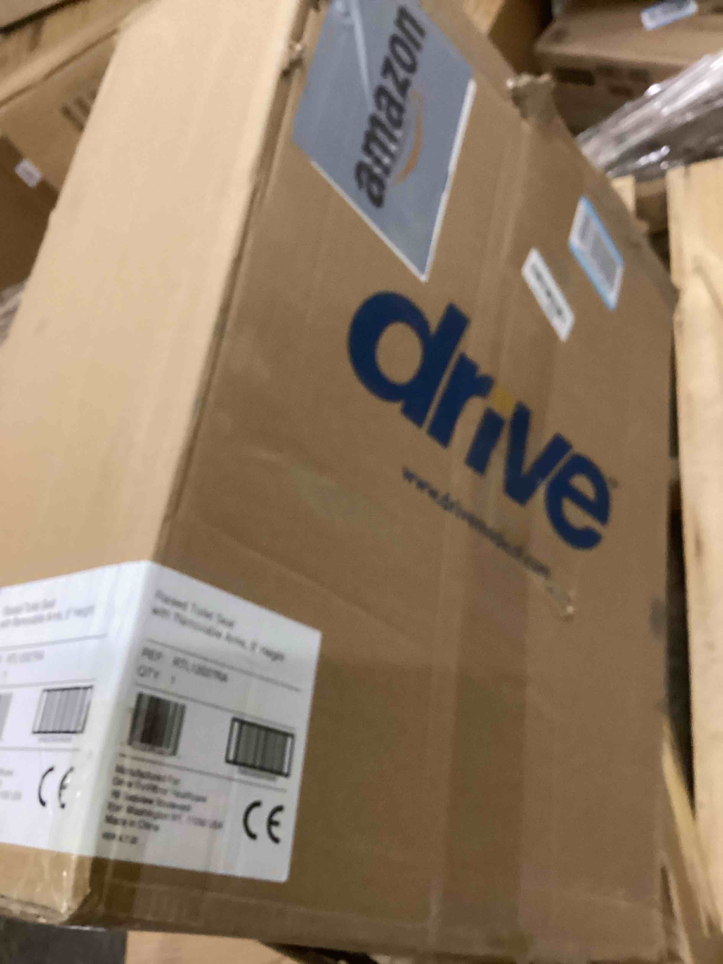 Condition photo showing New/Like New for Bath SafetyRaised Toilet Seat Product Description: Elev.Toilet Seat w/ RemArms,RTL,1 EA