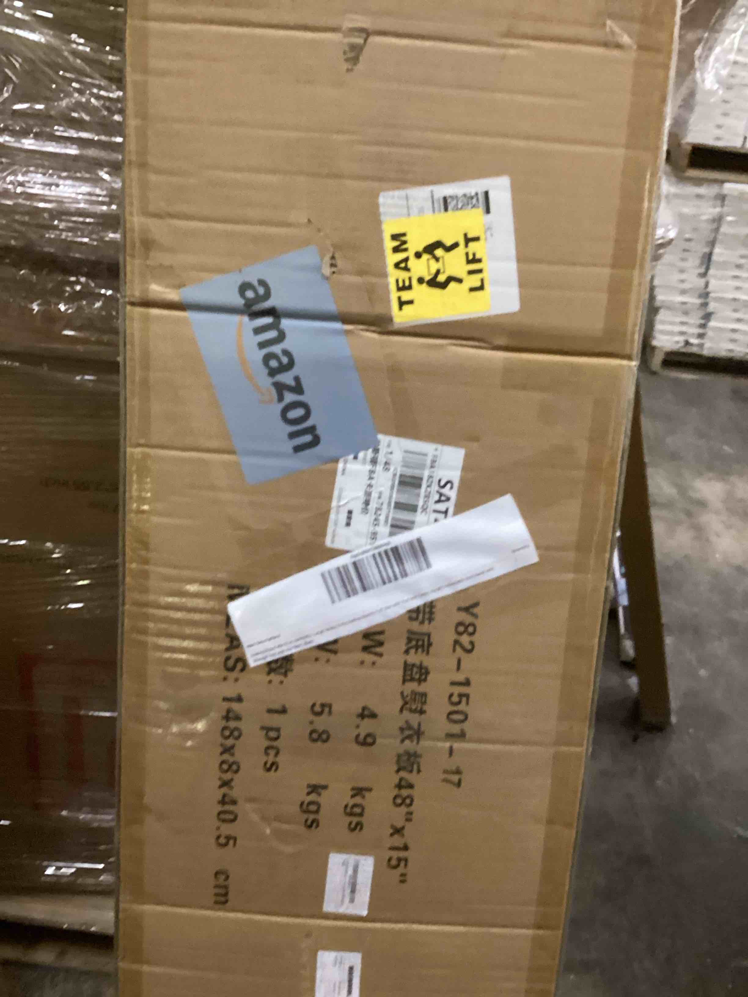 Condition photo showing New/Like New for Ironing Board 48x15 in, RAINHOL Large Heavy Duty Ironing Boards Full Size with Pad and Cover, Height Adjustable Iron Stand with Storage Tray and Iron Rest, Black 48"x15"