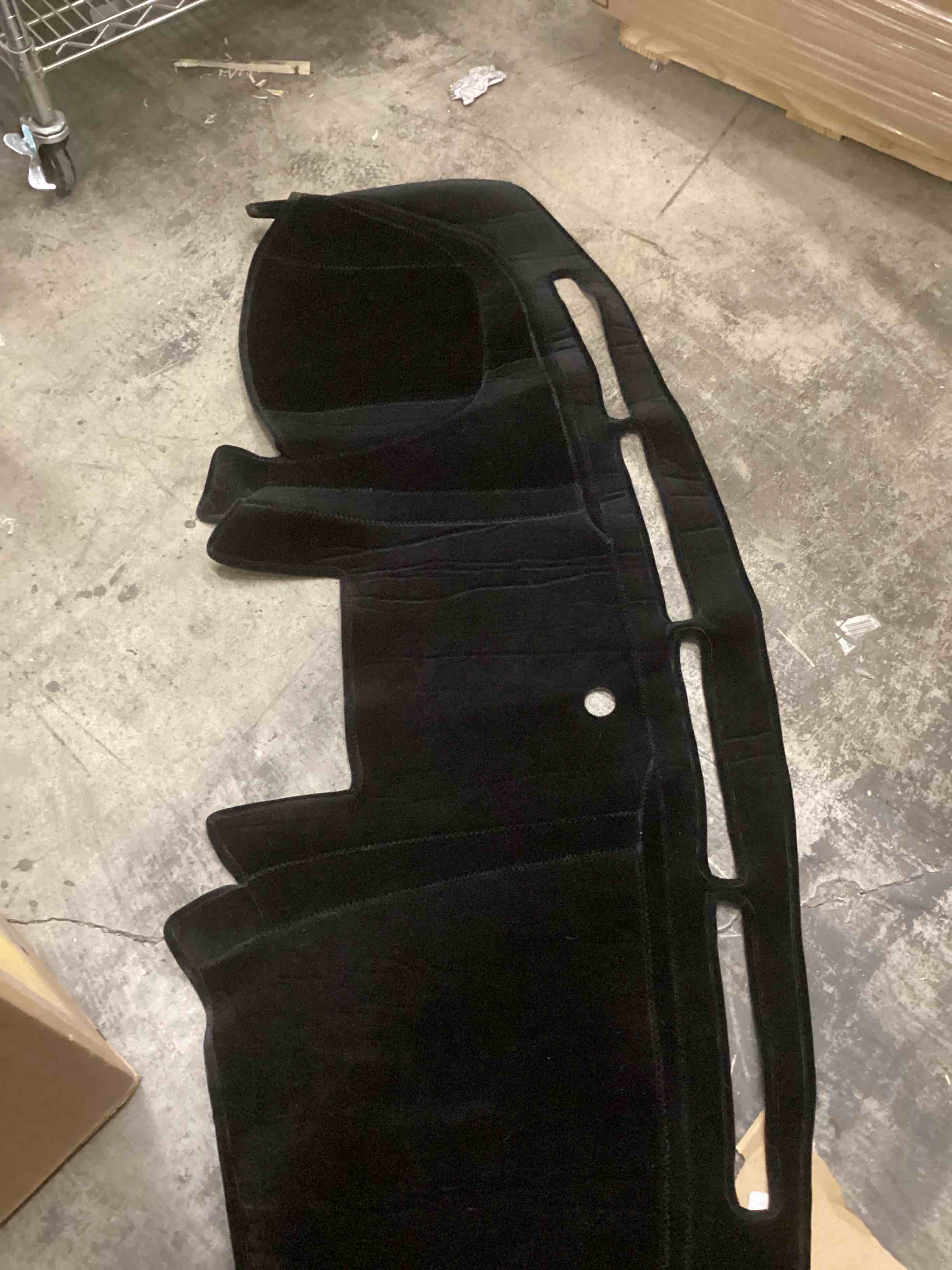 Condition photo showing Good Condition for custom tail dashboard covers velour black m312628