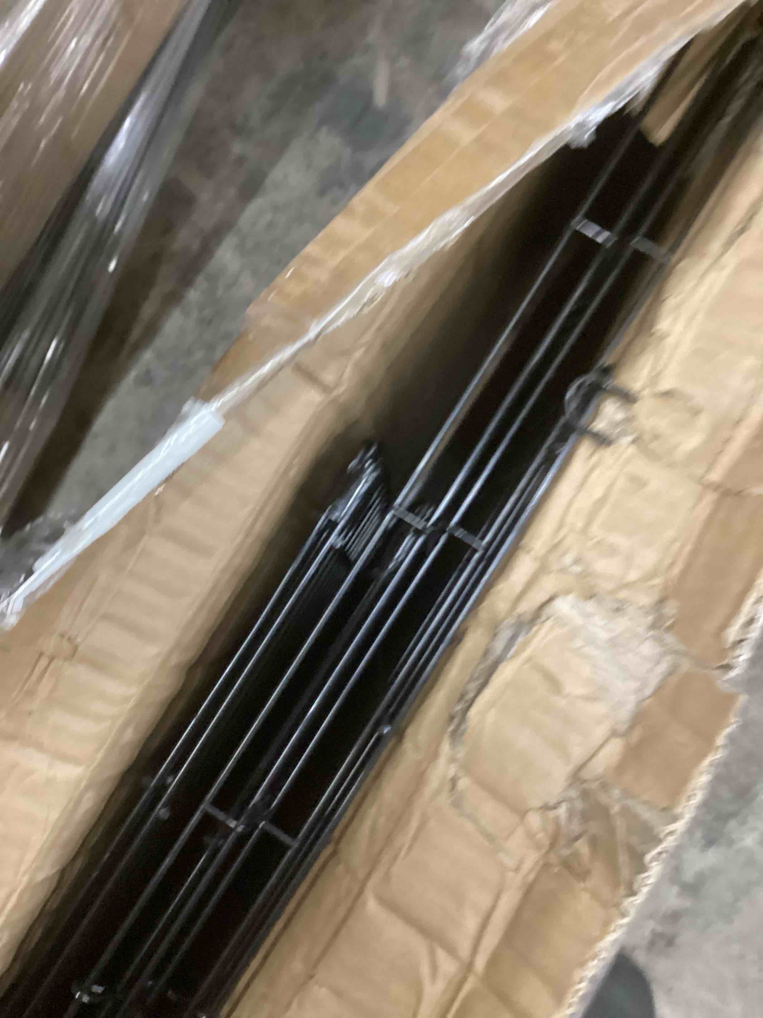 Condition photo showing As Is for Amazon Basics Leakproof Canvas Bottom Guinea Pig Pet Cage with Divider Set, Black, 47.6"L x 24.2"W x 14.0"H