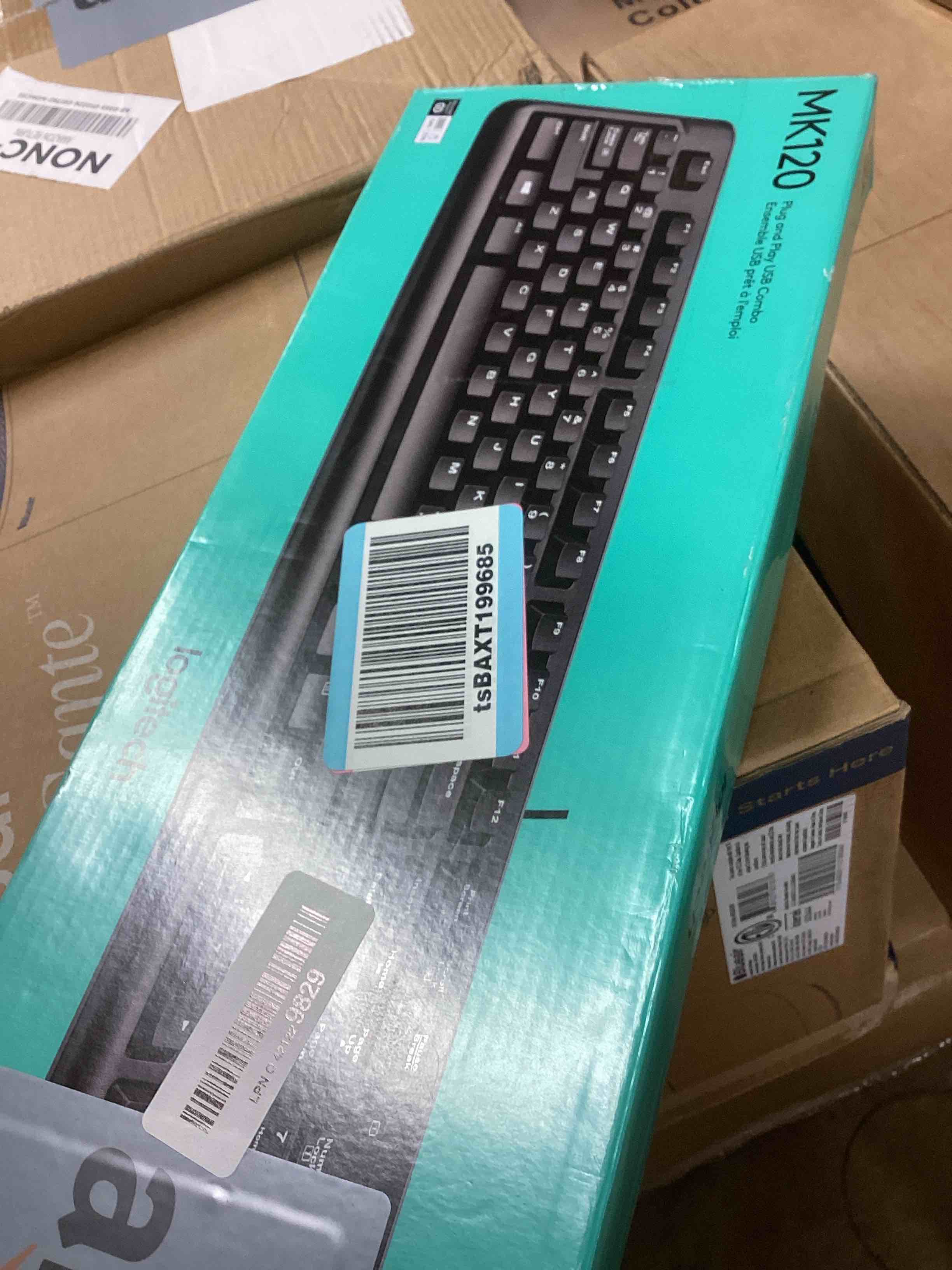 Condition photo showing Good Condition for Logitech MK120 Wired Keyboard and Mouse Combo for Windows, Optical Wired Mouse, Full-Size, USB, Compatible with PC, Laptop - Black