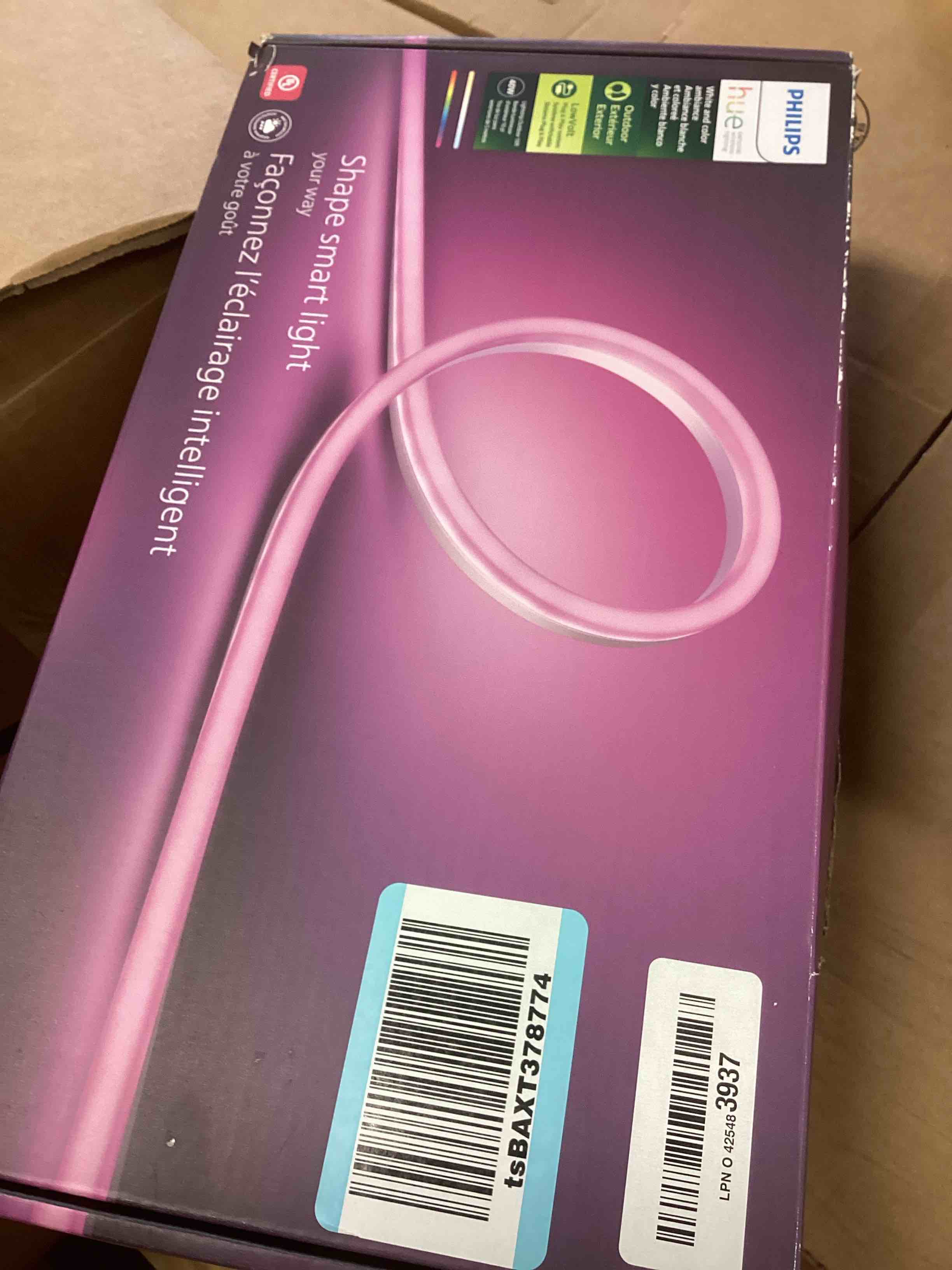 Condition photo showing New/Like New for Philips Hue White & Color Ambiance Outdoor LightStrip 5m/16ft (Requires Hue Hub, Works with Amazon Alexa Apple HomeKit and Google Assistant) (530931) 5 m/16 ft