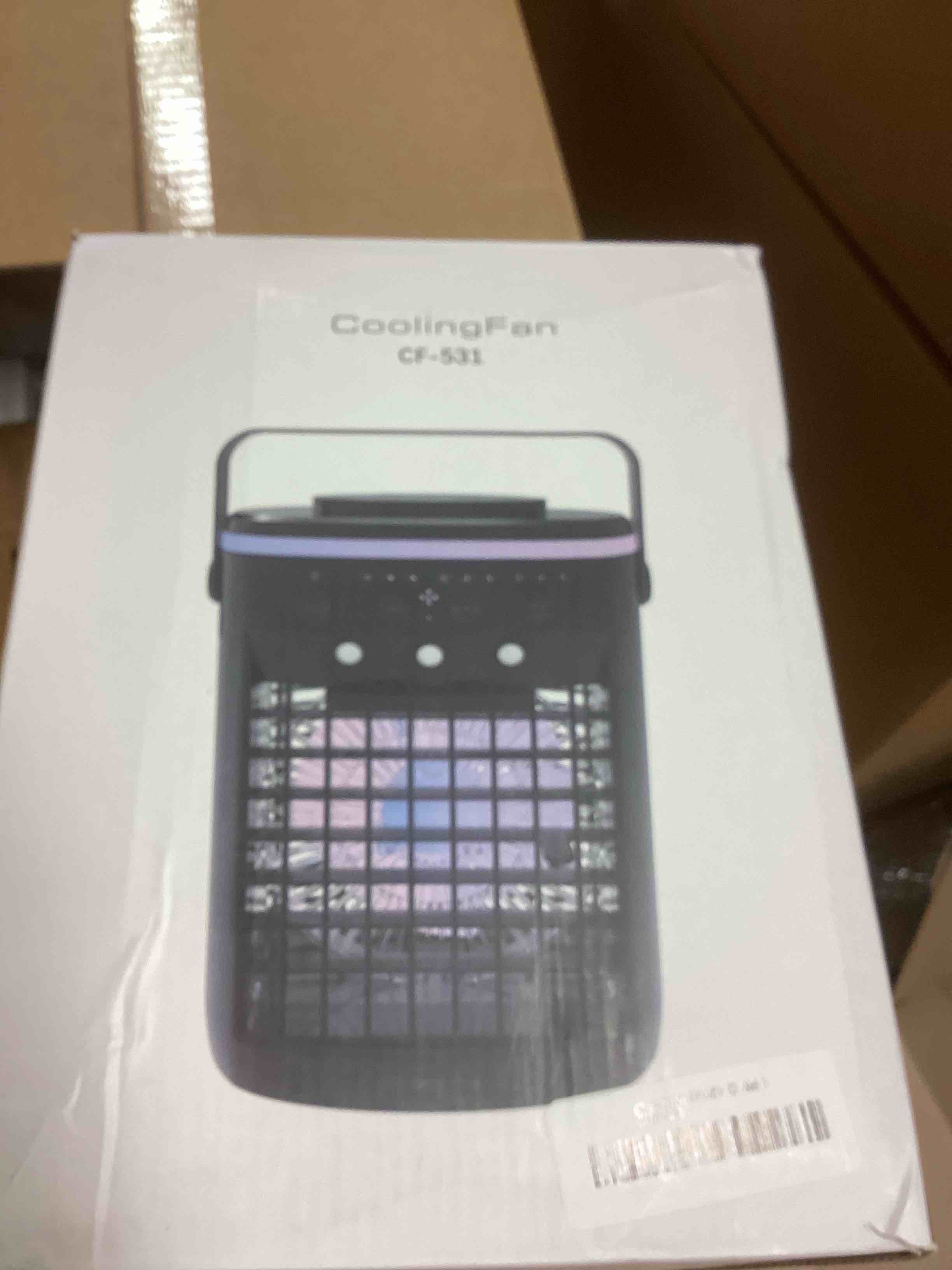 Condition photo showing Good Condition for Portable Air Conditioner,Cooling Fan with 3 Speeds &3 Modes,2-8H Timer,1000ml Water Tank, Remote Control,4 in 1 Humidifier, Air Conditioner,Fan,Night Light,Evaporative Air Cooler for Home,Office