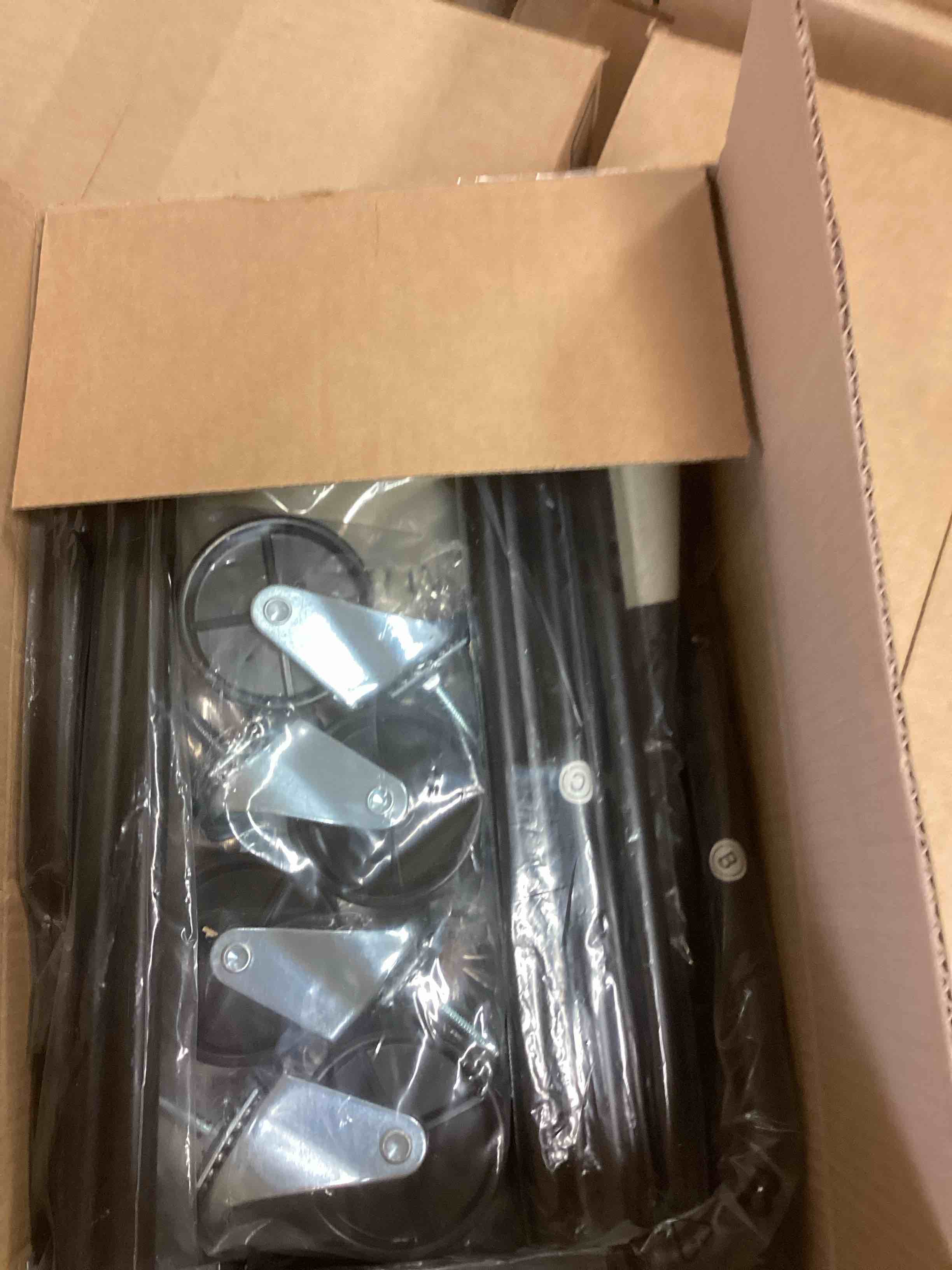 Condition photo showing New/Like New for StorageWorks 160L Laundry Basket with Wheels, Large Rolling Hampers for Clothing Organizer, Dirty Clothes Basket for Hotel, Home, Closet, Dorm, Black Black 160L