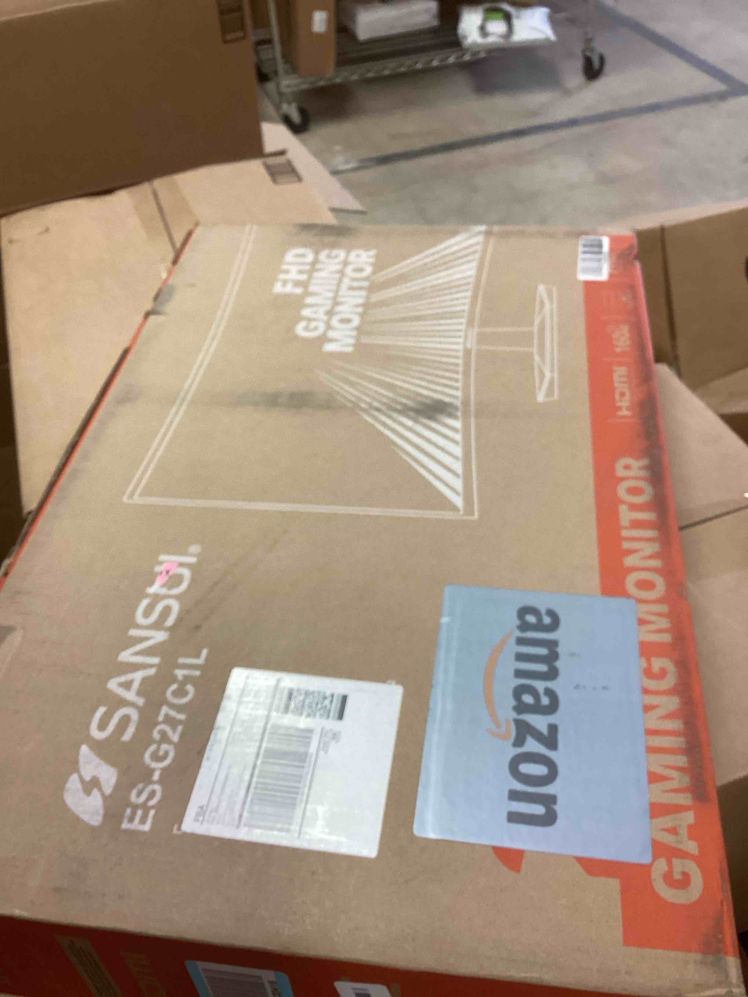 Condition photo showing As Is for SANSUI 27 Inch Curved 160Hz Gaming Monitor, 1500R Curved Computer Gaming Monitor FHD 1080P, 4000:1, 110% sRGB, FPS/RTS, 1Ms MPRT|FreeSync|HDR|Low Blue Light|HDMI DP| VESA Support, HDMI Cable Incl. 27 Inch 160Hz Gaming Curved 1500R