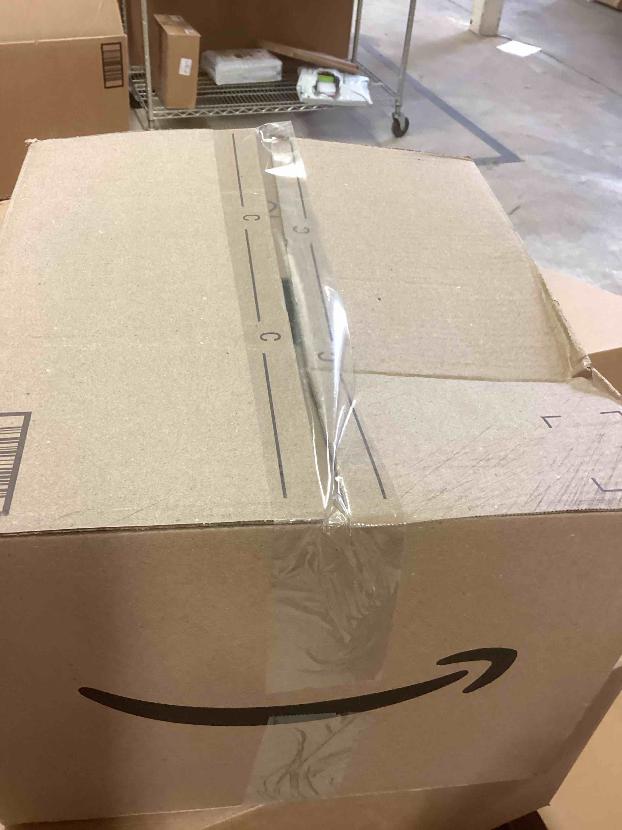 Condition photo showing New/Like New for Freezer Organizer Bins, 4 Pack Stackable Chest Freezer Organizer for 5-7 Cu.FT Deep Freezer Sort Frozen Meats and Food, Freezer Storage Baskets with Handles Easy Reach from Bottom, Black