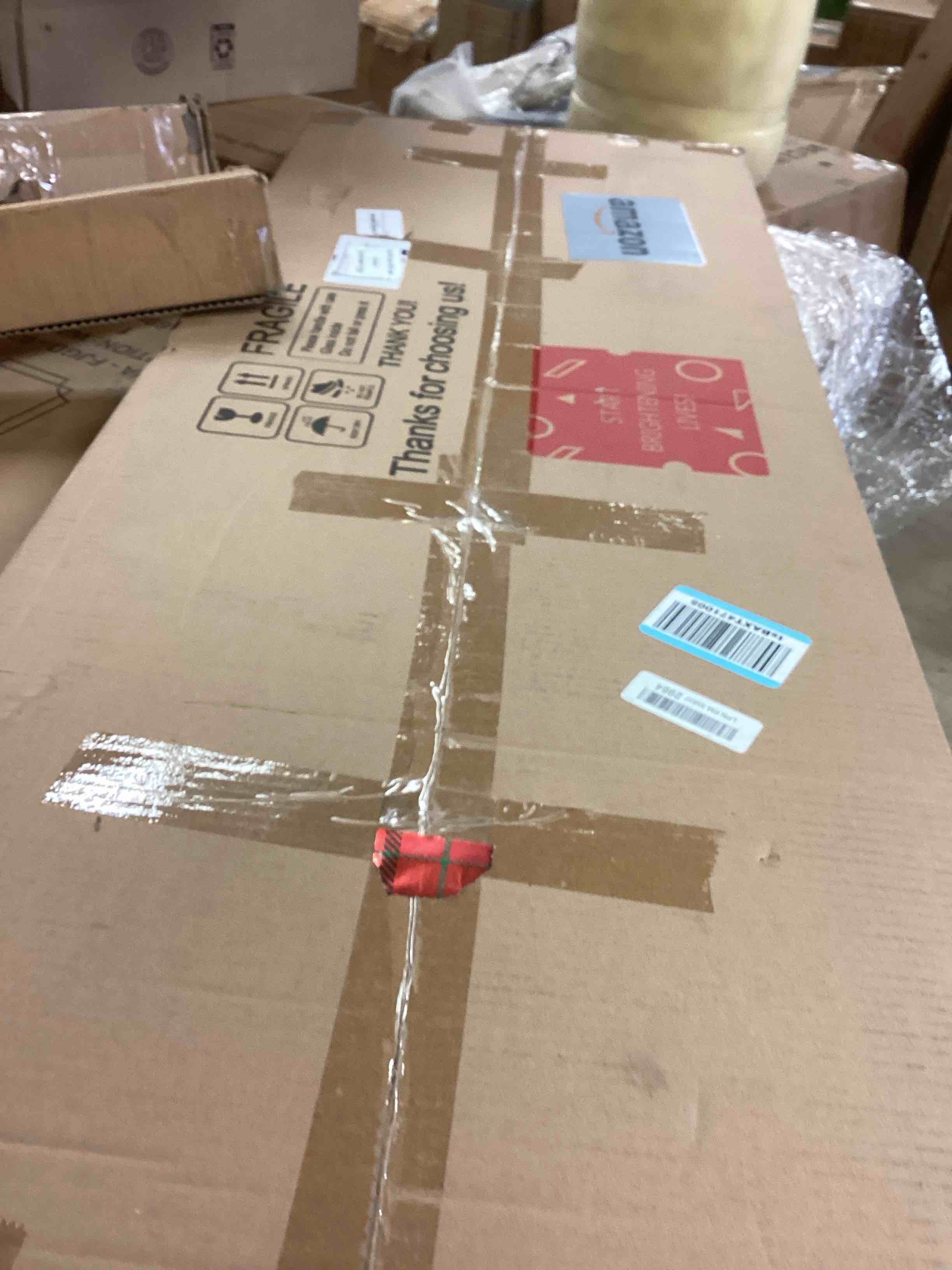 Condition photo showing New/Like New for Hasipu Door Mirror Full Length, 47"x 15.8" Full Body Over The Door Hanging Wall Mounted Mirror for Bedroom, Living Room, Cloakroom, Square Black Black 47"L x 15.8"W