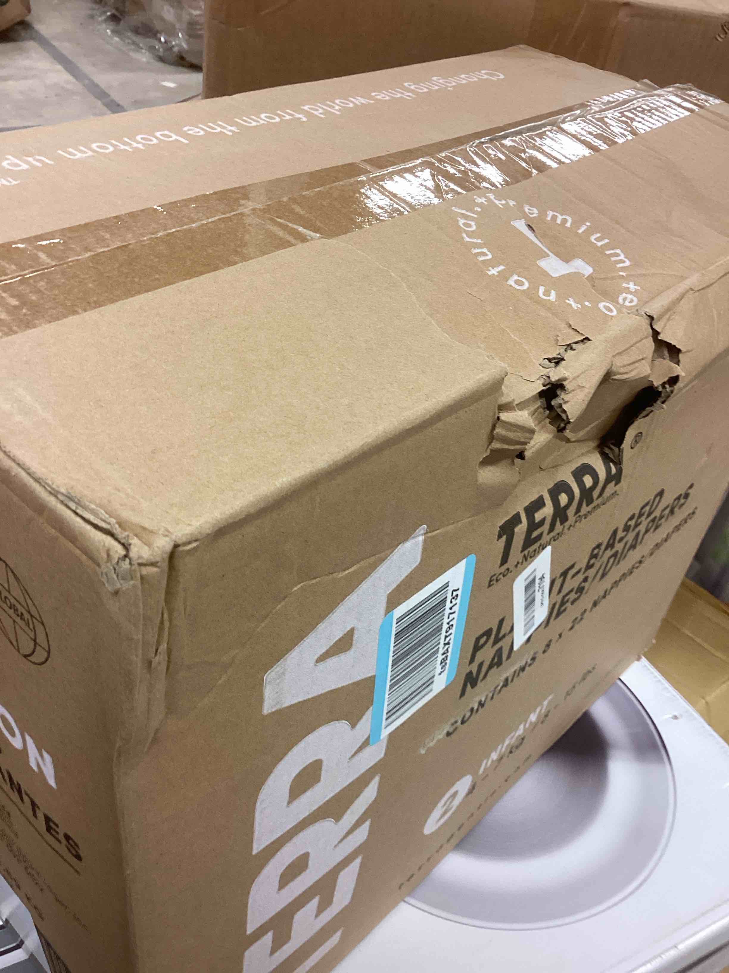 Condition photo showing New/Like New for Terra Diapers Size 2: 85% Plant-Based Diapers, Ultra-Soft & Chemical-Free for Sensitive Skin, Superior Absorbency for Day or Nighttime Diapers, Designed for Babies 8-15 Pounds, 176 Count Size 2 (8-15 Pound)