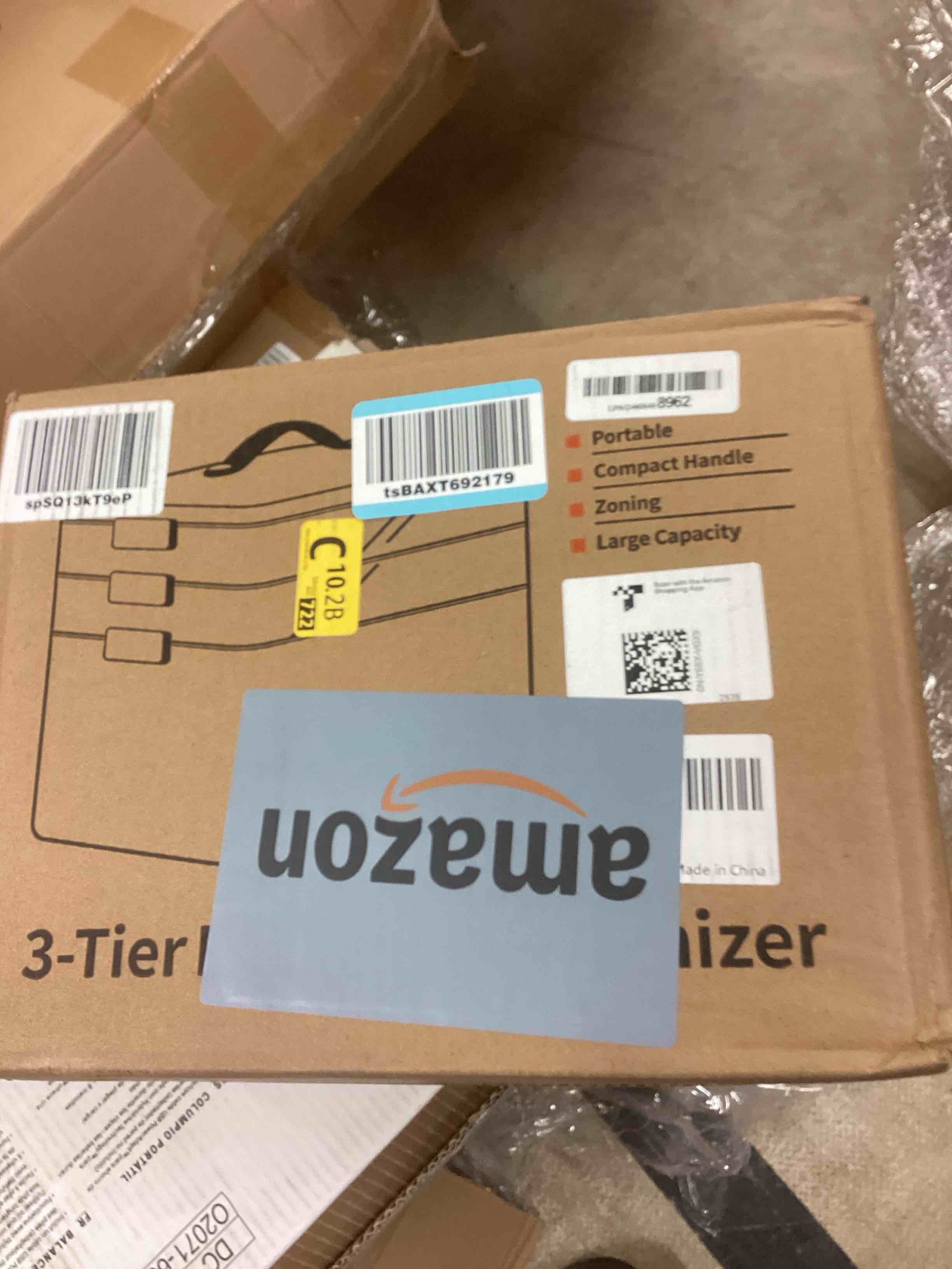 Condition photo showing New/Like New for CTIME 3-Tier Medicine Organizer - Portable Medicine Cabinet with Leather Handle, Empty First Aid Kit for Home