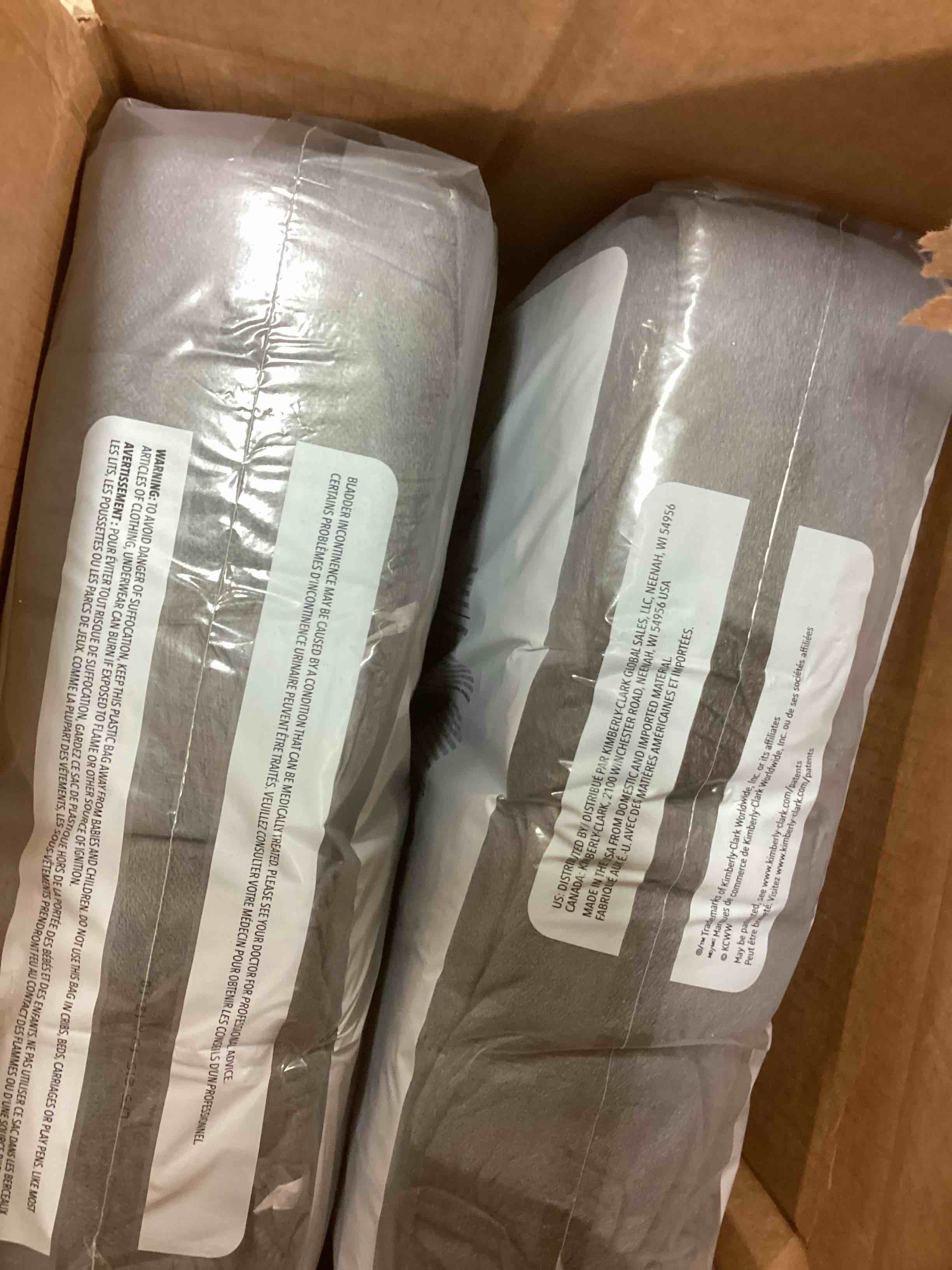 Condition photo showing New/Like New for Depend Real Fit Incontinence Underwear for Men - Maximum Absorbency - L/XL - Gray - 52ct
