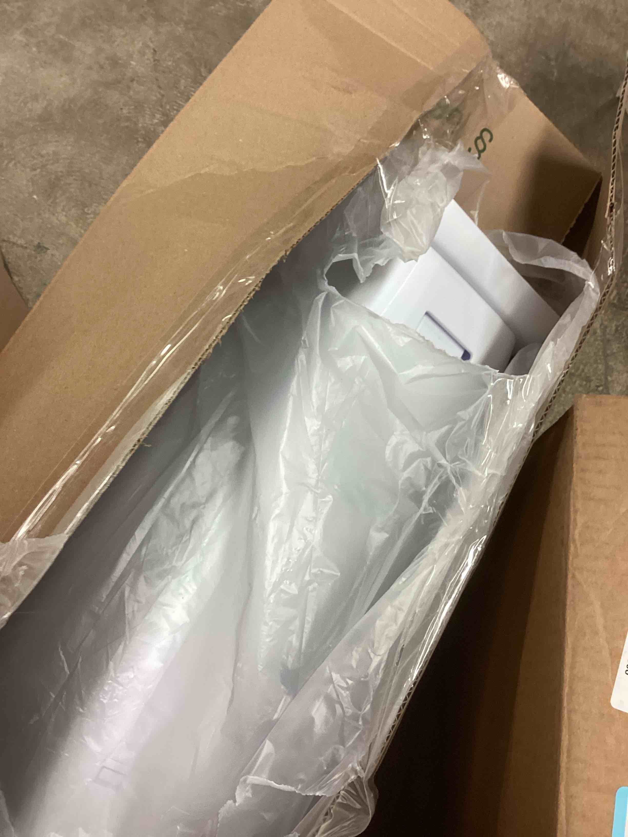 Condition photo showing As Is for Playtex Diaper Genie Complete Pail with Built-In Odor Controlling Antimicrobial, Includes Pail & 1 Refill, White , 8.36 Pound White Pail + 1 Refill