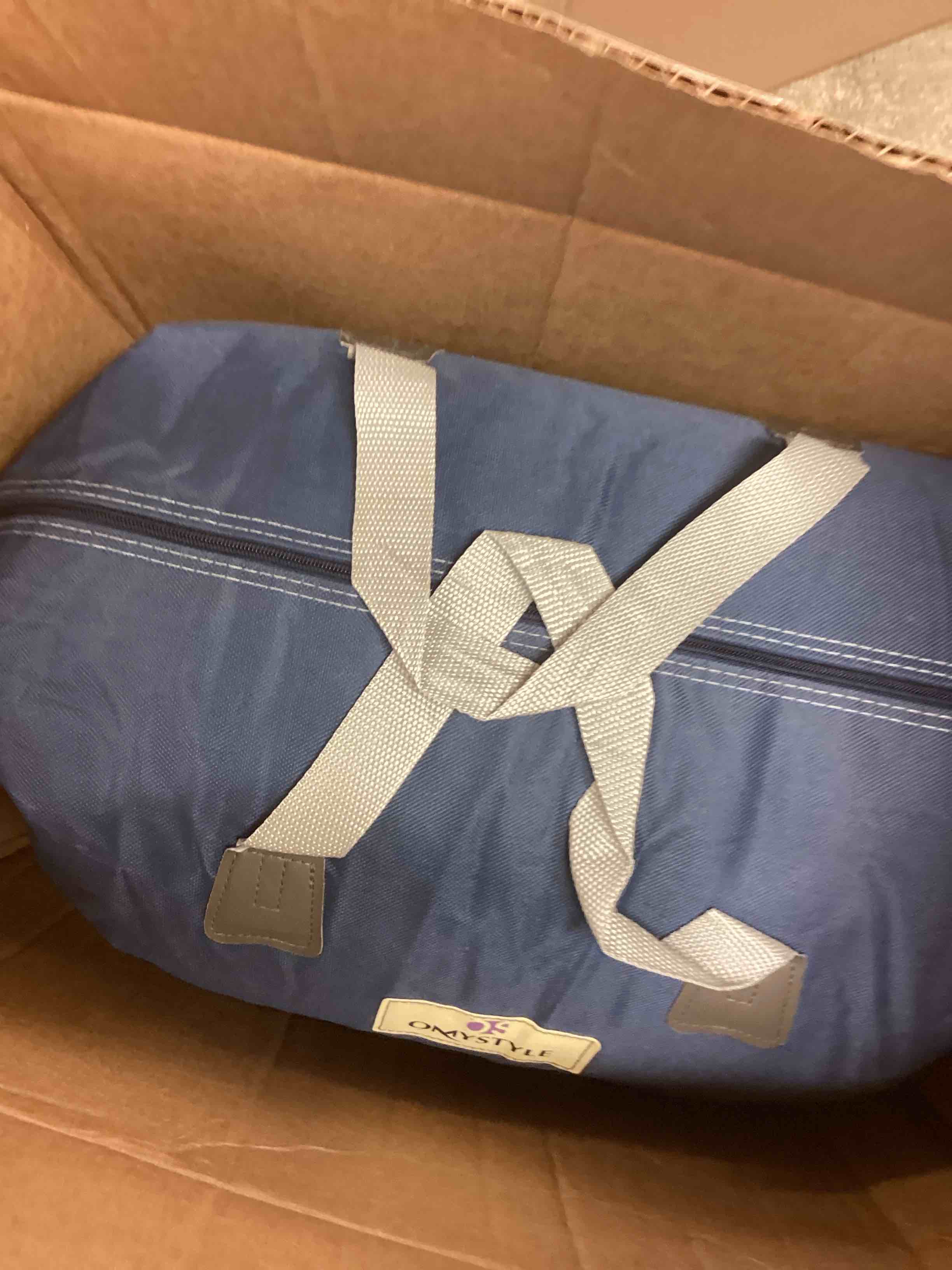 Condition photo showing New/Like New for Weighted Blanket King Size 25lbs(88''x104'', Dual-Sided), Reversible King Weighted Blanket with Cozy Warm Velvet & Cooling Tencel Fabric for Adults & Couple All Season - Carry Bag Included, Dark Grey King | 88''x104'' - 25LBS Dark Grey