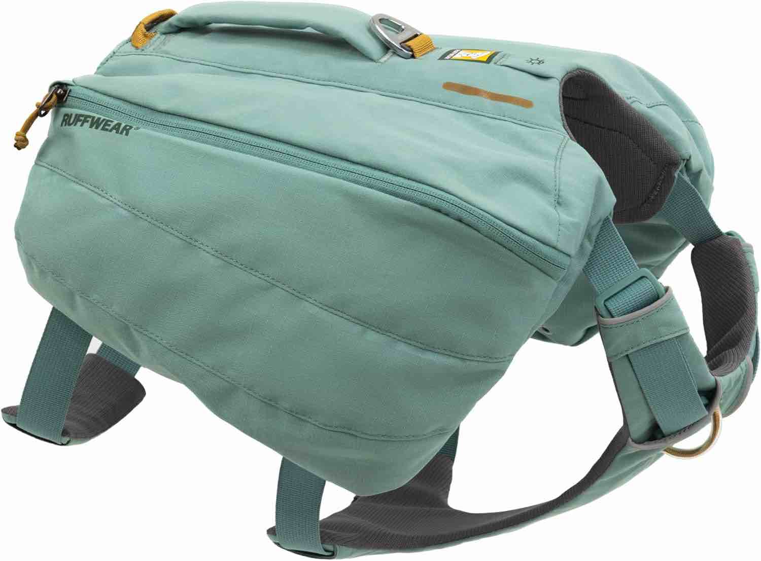 Ruffwear, Front Range Dog Day Pack, Backpack with Handle for Hikes & Day Trips, River Rock Green, Large/X-Large