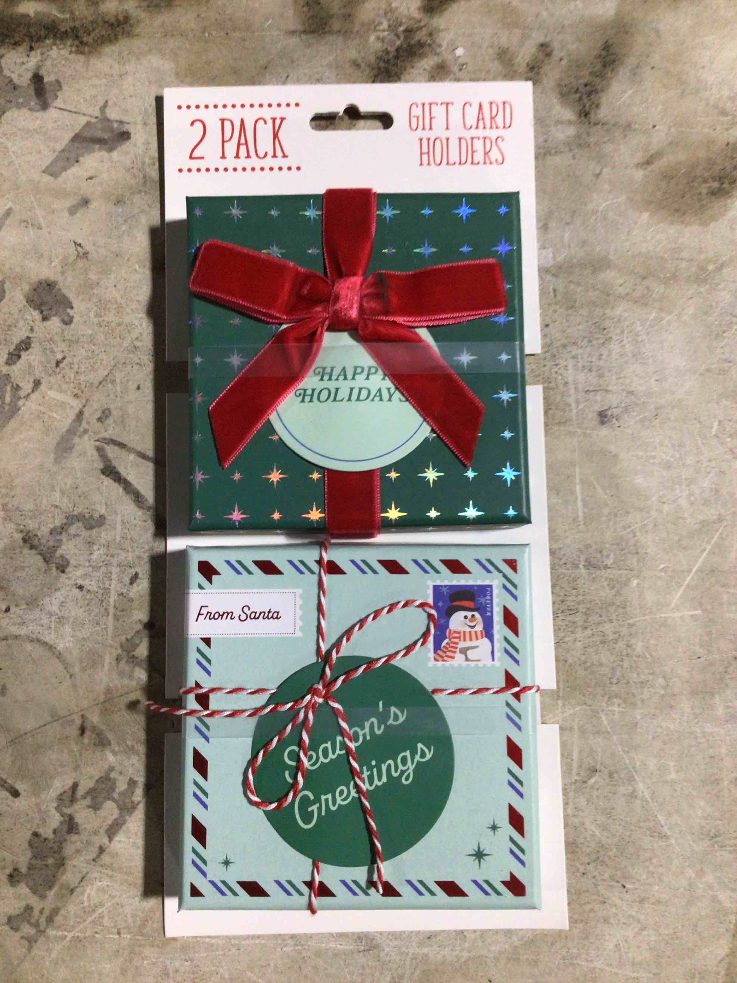 GIFT CARD HOLDERS 2 PACK 