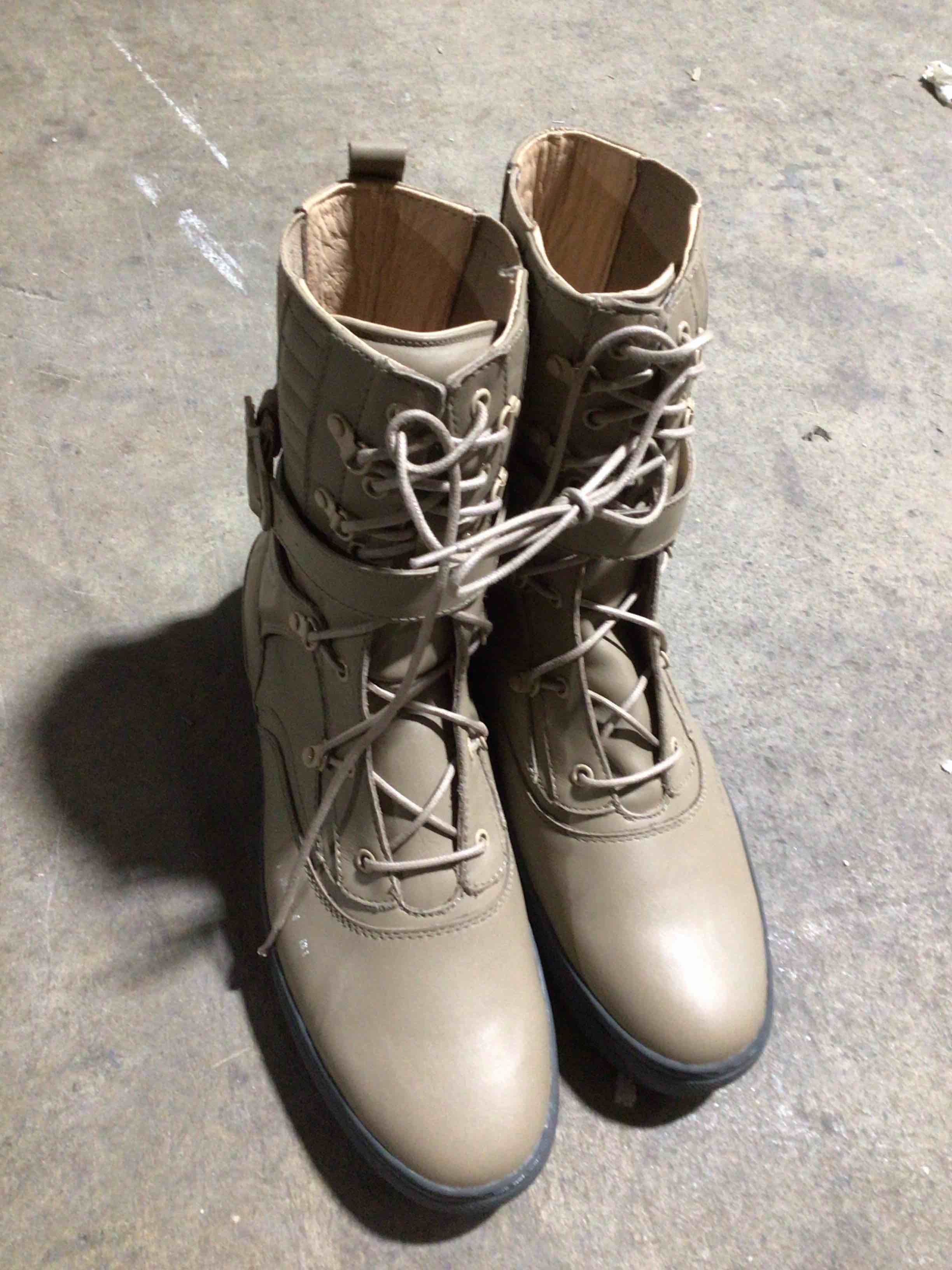 RARE SIZE 13 BRAND NEW IN BOX Godspeed Movement® Ultra High Top Combat Boots, color:Khaki