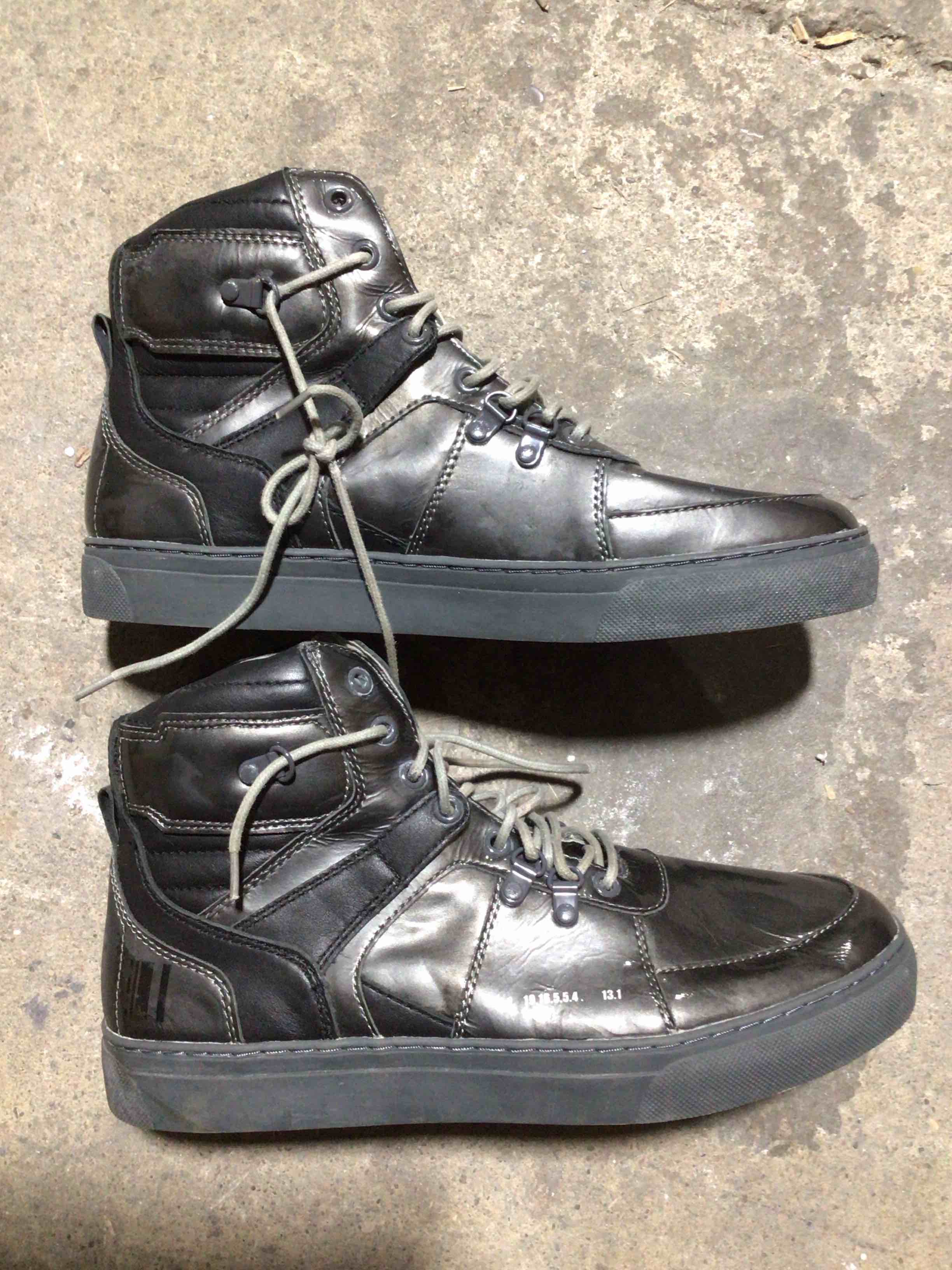 RARE SIZE 9.5 , BRAND NEW IN BOX Godspeed Movement® Ultra High Top Combat Boots, color Grey/black