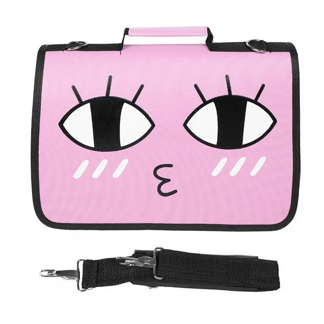 Cartoon Pattern Outdoor Portable Pet Carrier Mesh Breathable Puppy Dog Cat Carrier Bag