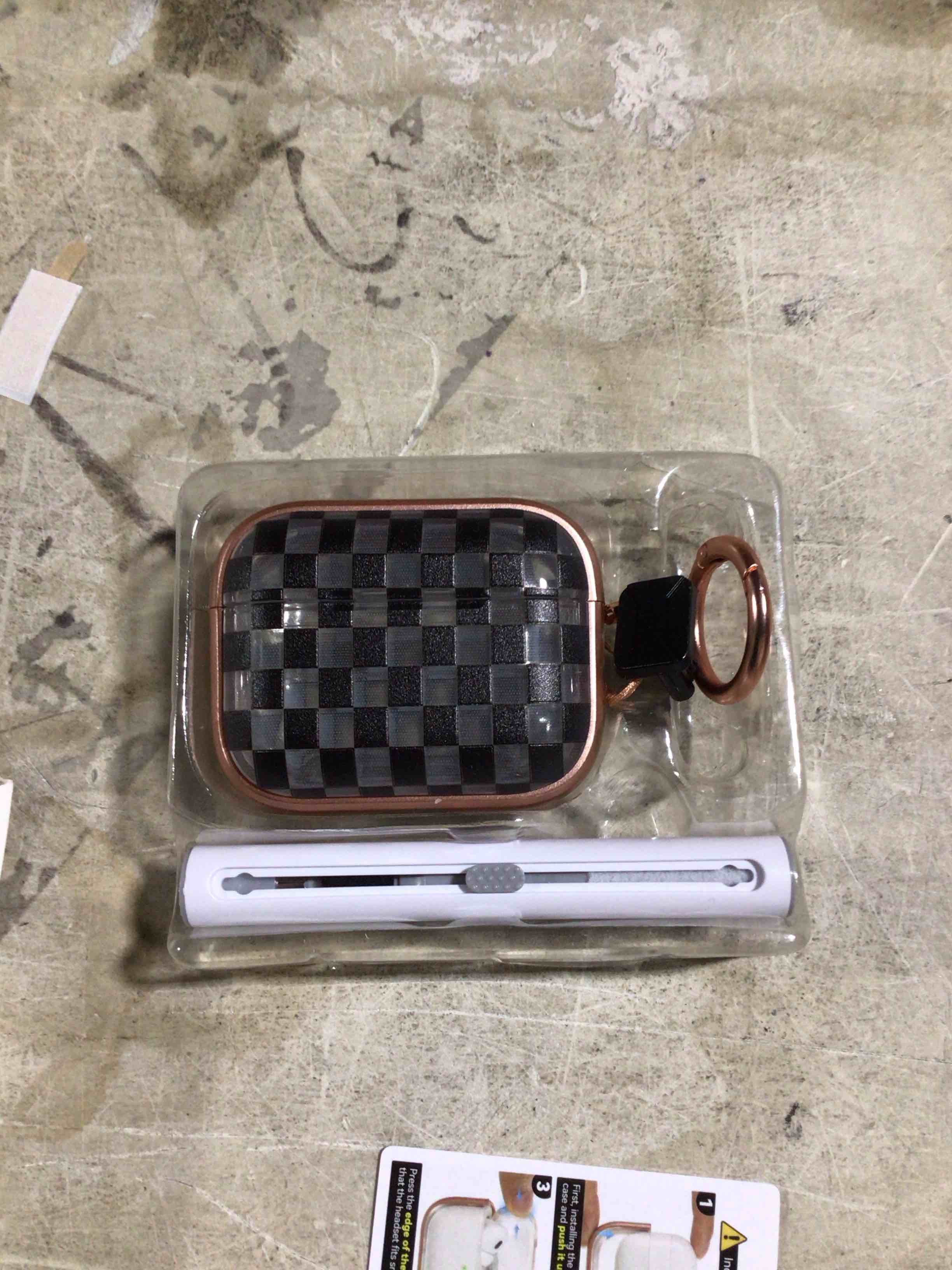 Condition photo showing Good Condition for Inesore Pink for AirPods Pro 3 Case 2025 with Lock, for Women Girly Floral Cute Case Compatible with Apple Airpods Pro 3rd Generation Cover, with Phone Stand,Keychain & Cleaner Kit -Pink Flower AirPods Pro 3 2025 A-Pink Berry Flower