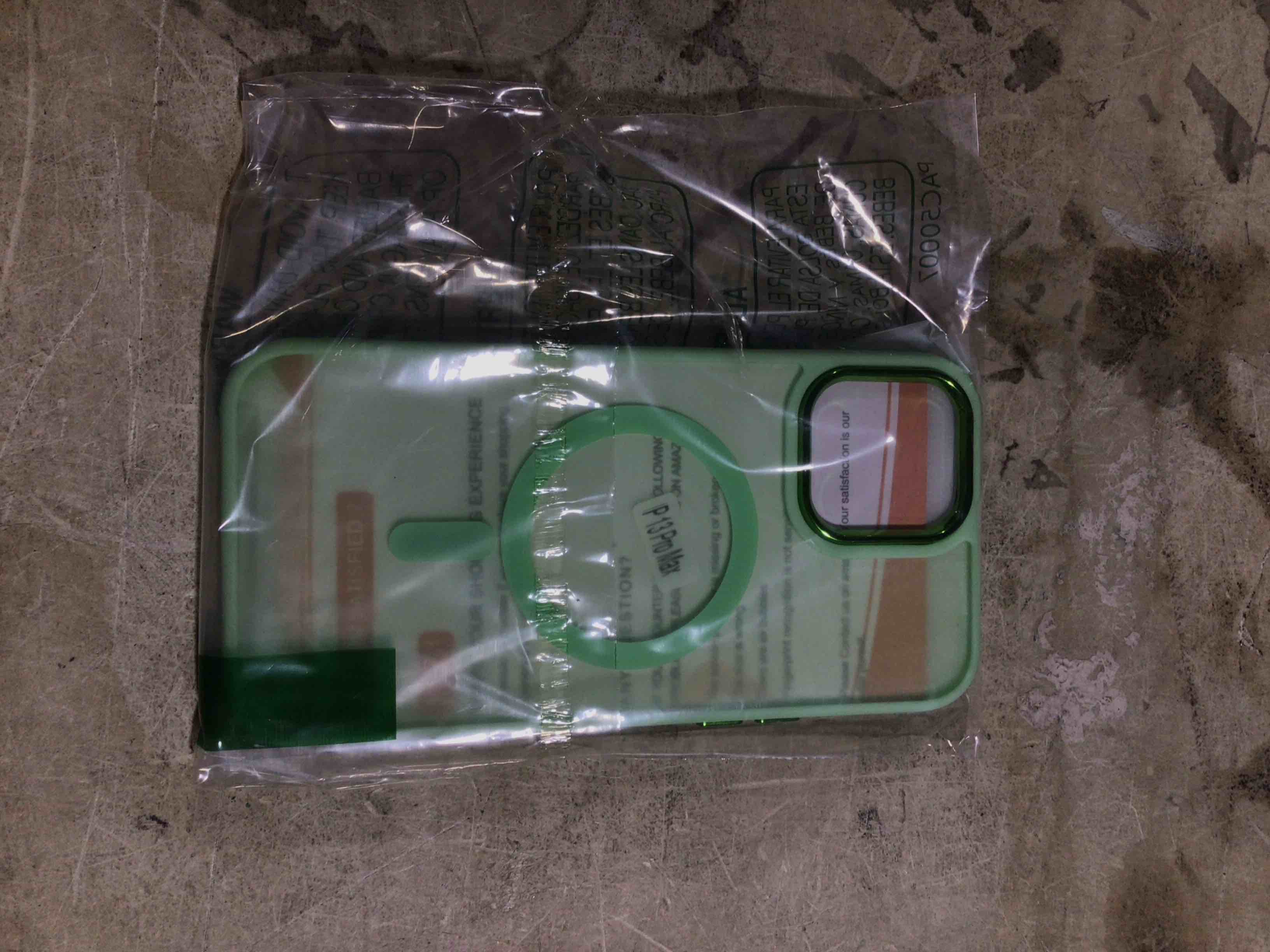 Condition photo showing New/Like New for WRJ Case for iPhone 13 Pro Max with Screen Protector, Magnetic Translucent Phone Case for Women Men [Compatible with Magsafe] Slim Anti-Fingerprints Shockproof Protective Cover-Matcha Green for iPhone 13 Pro Max 6.7 Inch Matcha Green