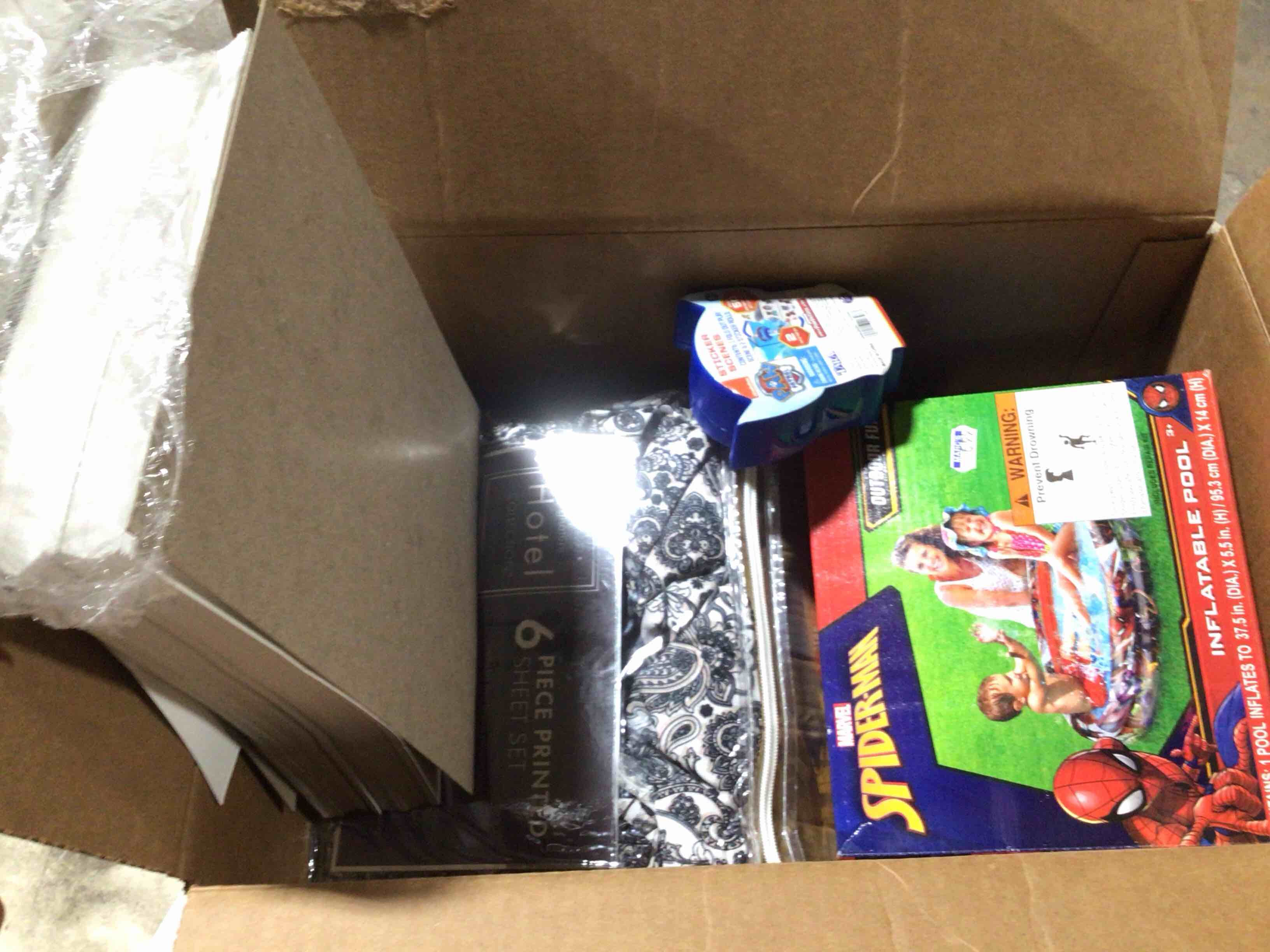 box lot of miscellaneous items 