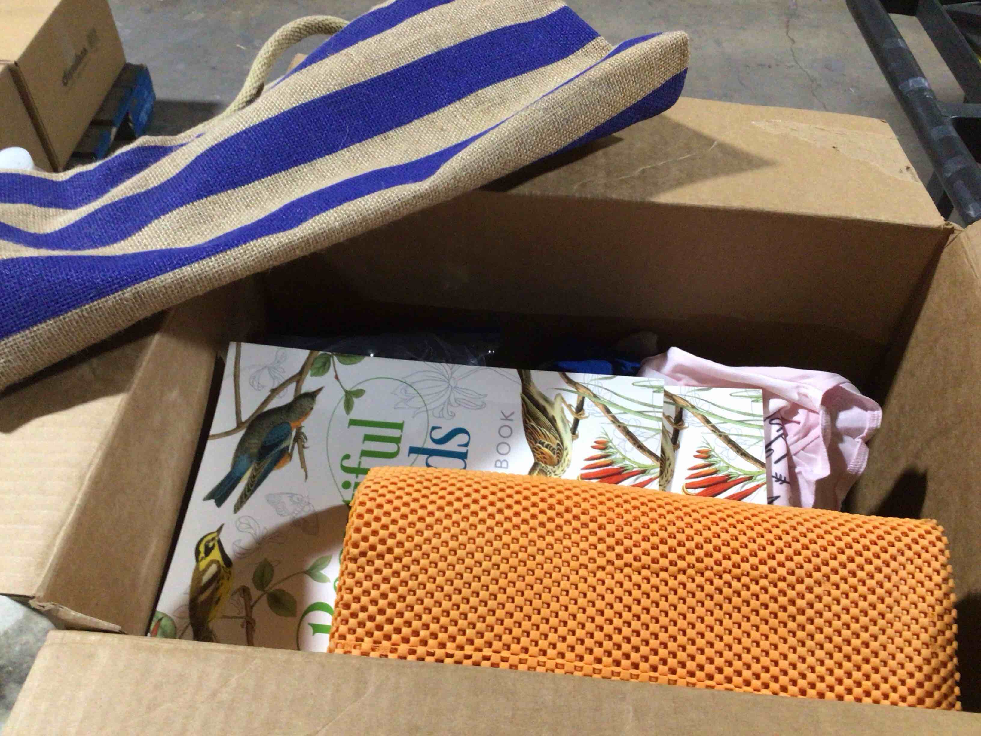 box lot of miscellaneous items 