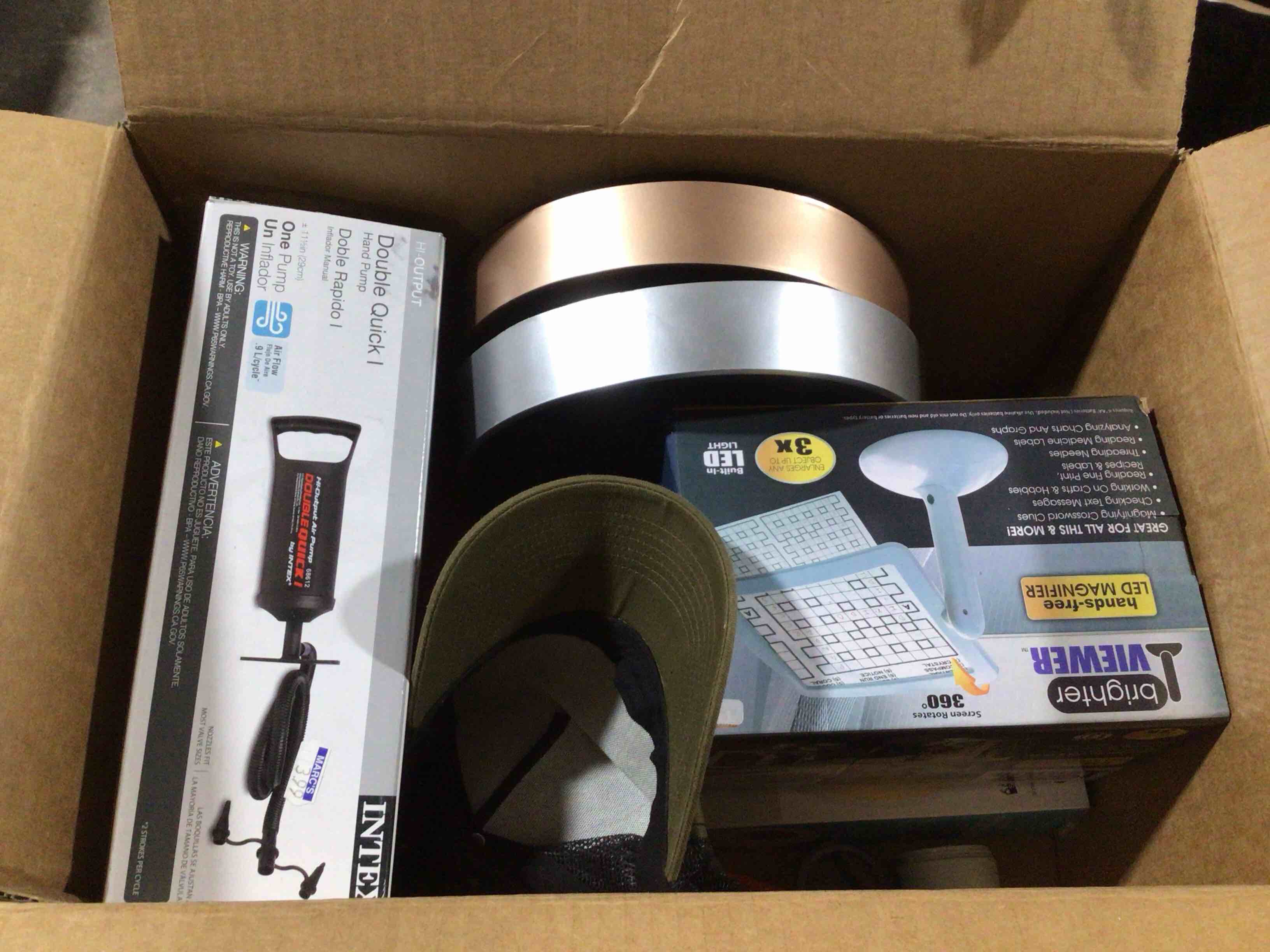 box lot of miscellaneous items 