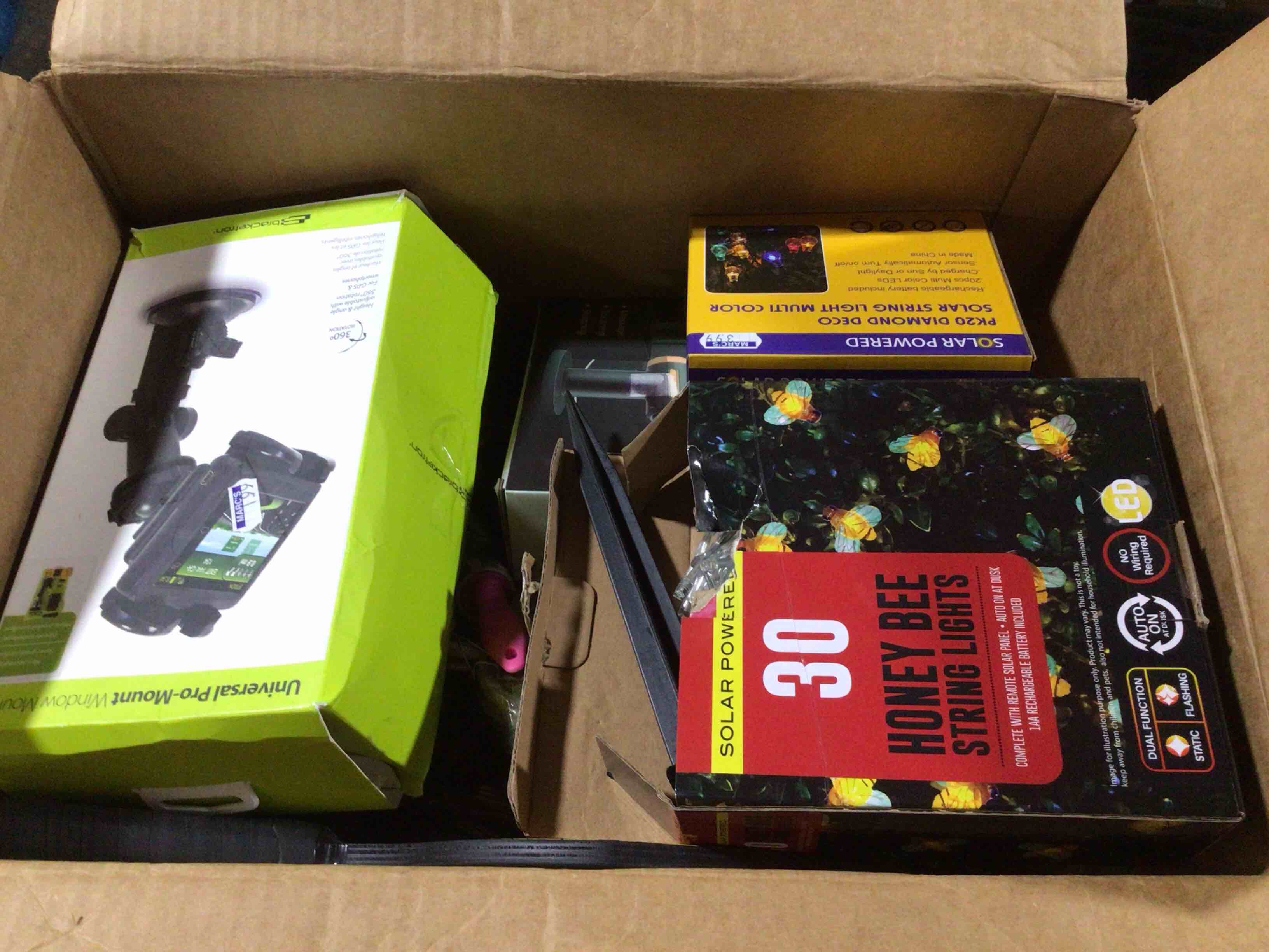 box lot of miscellaneous items 