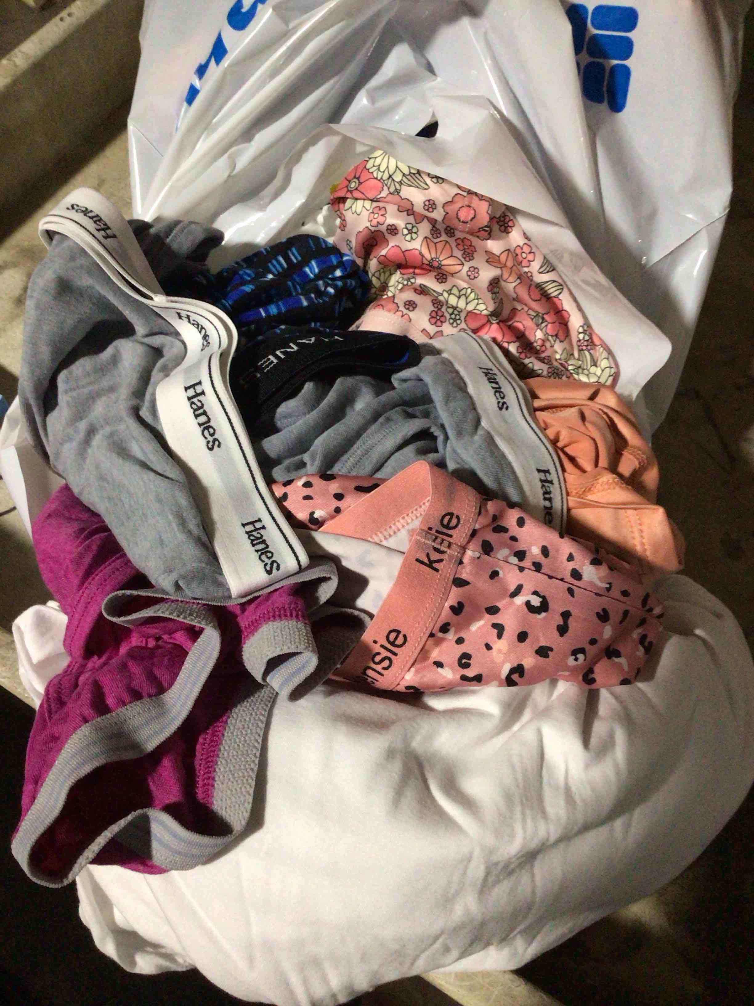 Assortment of 50 underwear (toddler, woman’s & men’s)