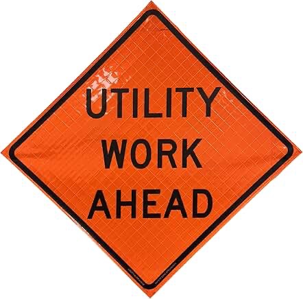 Roll-Up Sign-48" Superbright-Merge Right Ahead