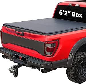 Soft Roll-up tonneau Cover Compatible with 2015-2025 Chevy Colorado & GMC Canyon 6.2ft Bed (74") PVC Top Alloy Steel Structure