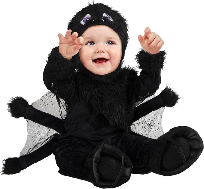 Spider 1 piece (6-12 mo) hooded jumpsuit