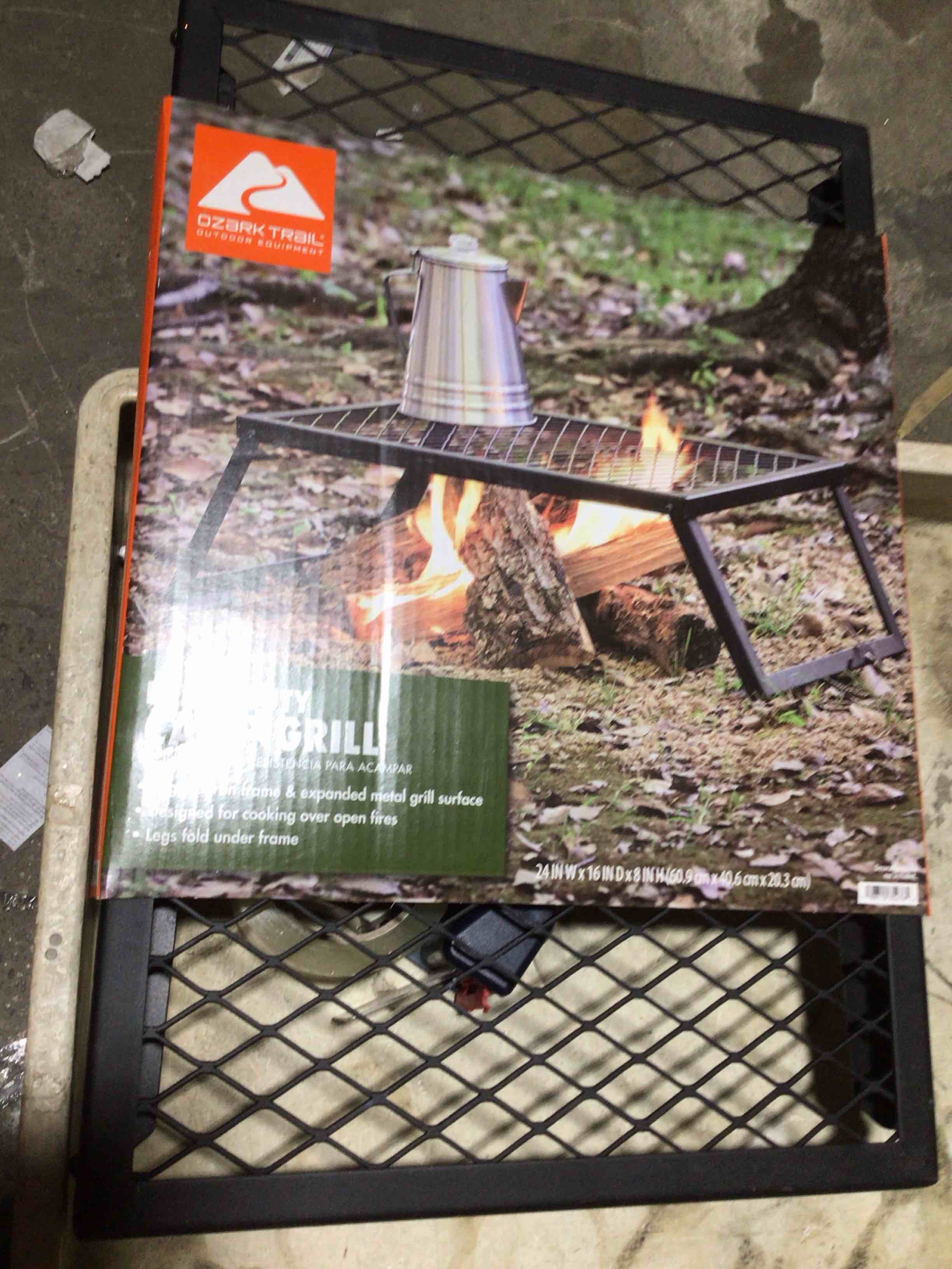 Condition photo showing Good Condition for Heavy-Duty Camp Grill - Large