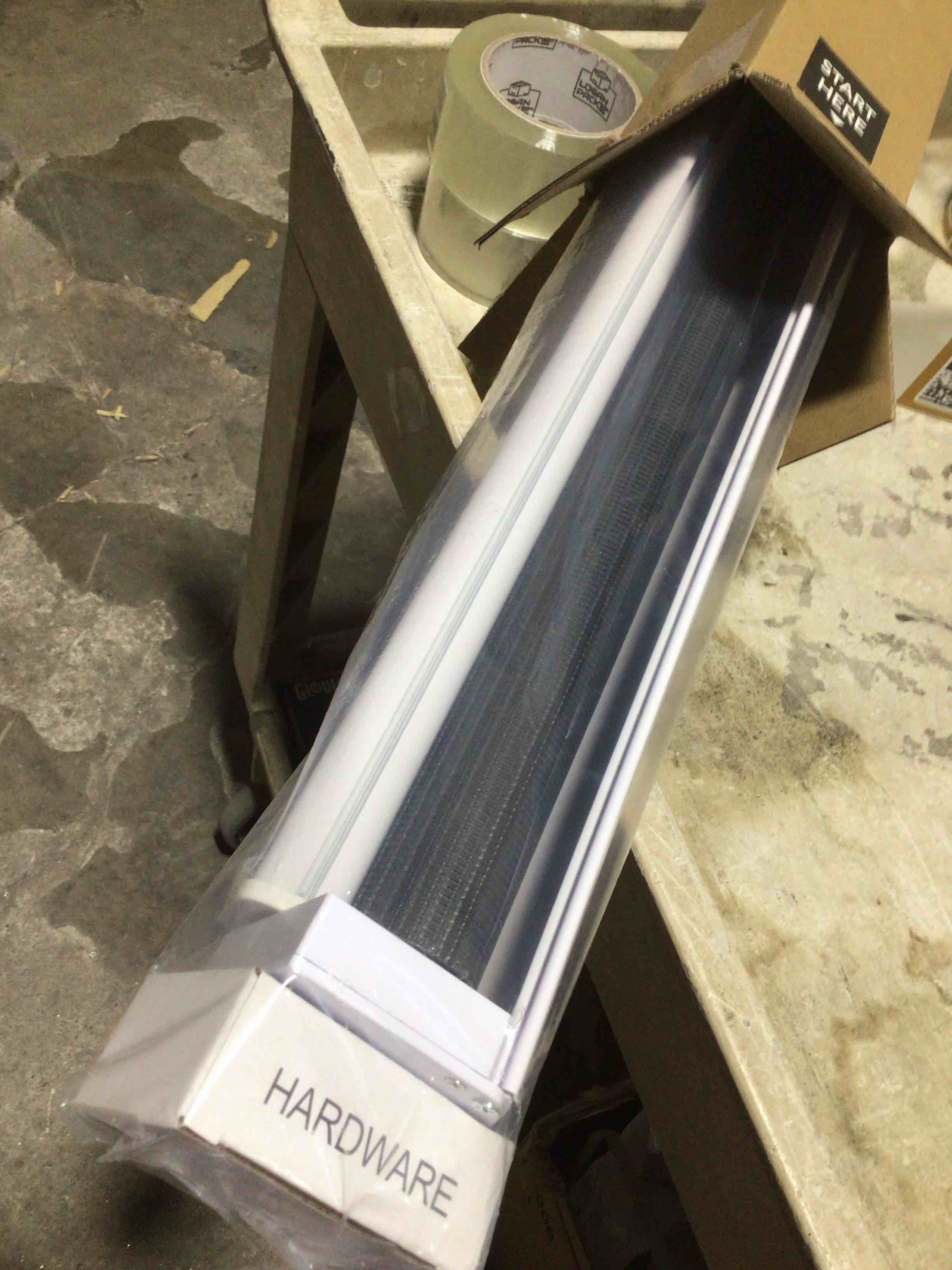 Condition photo showing Good Condition for CHICOLOGY Zebra Blinds, Roller Window Shades, Blinds for Windows, Roller Shades for Windows, Window Shades for Home, Window Shades, Pull Down Shades for Windows, 35" W X 72" H, Basic Slate 35"W x 72"H Basic Slate