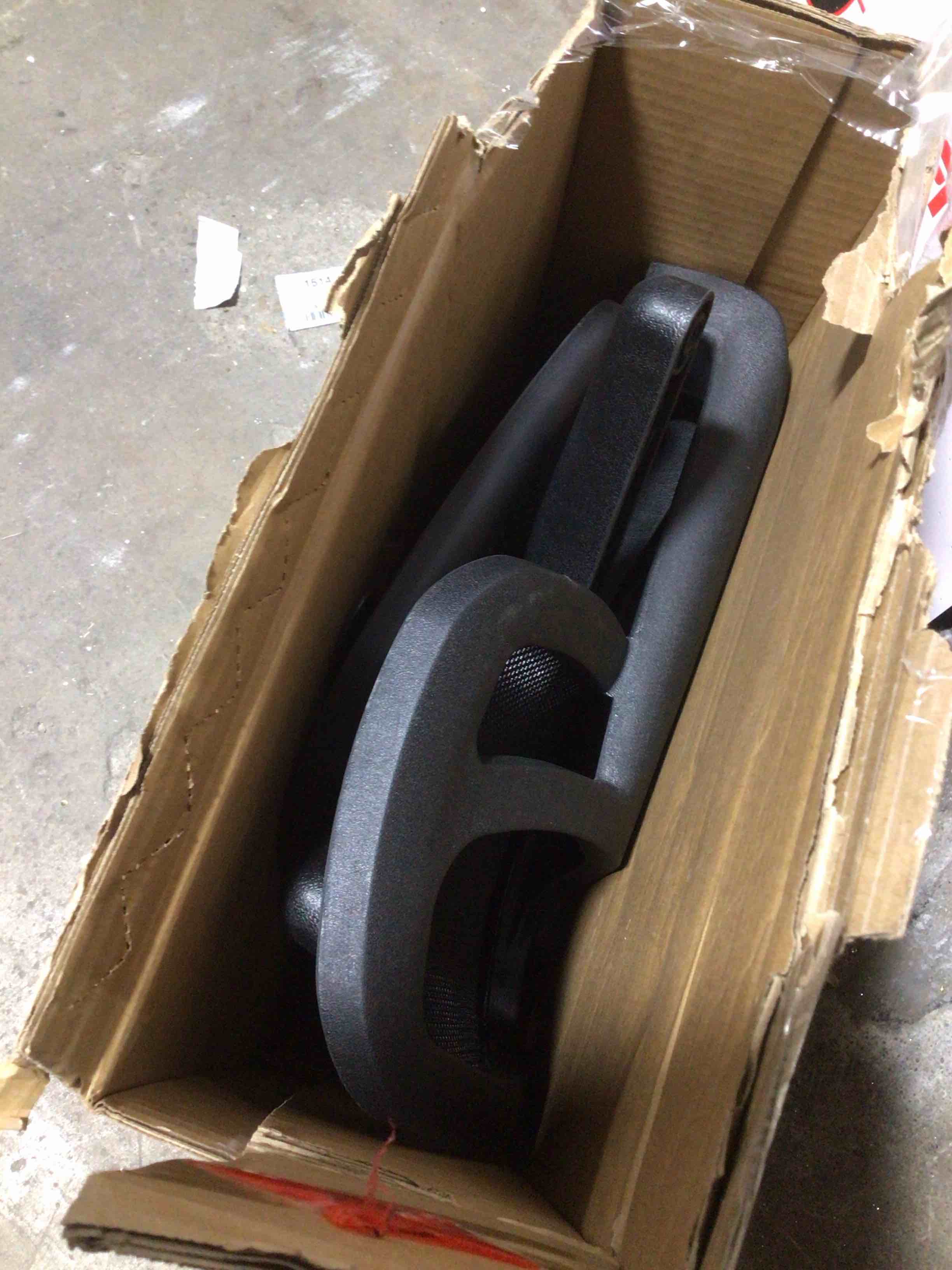 Condition photo showing As Is for Mainstays Mesh Task Chair with Plush Padded Seat  Multiple Colors