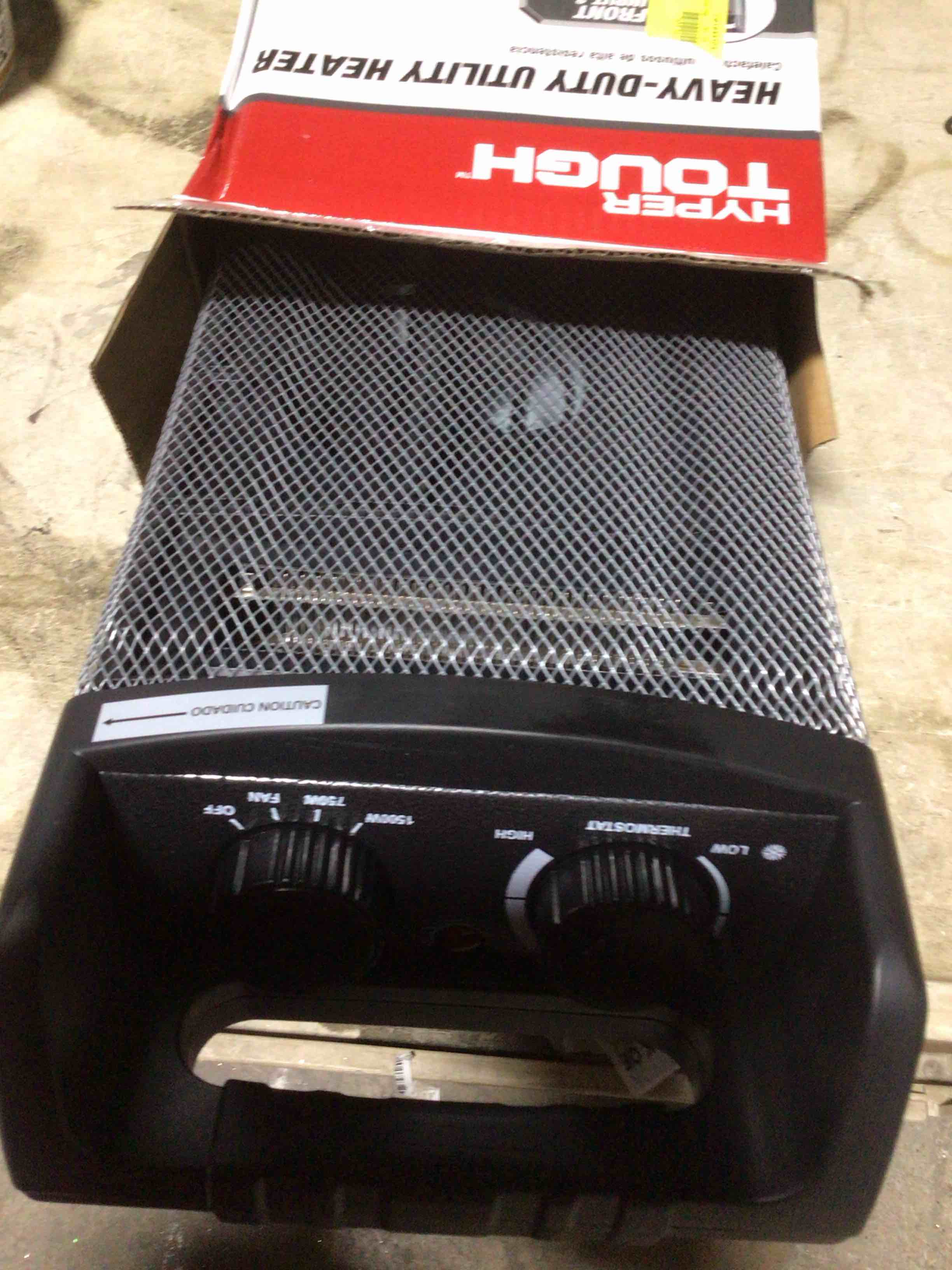 Condition photo showing Good Condition for Hyper Tough New 1500W Heavy Duty Utility Heater