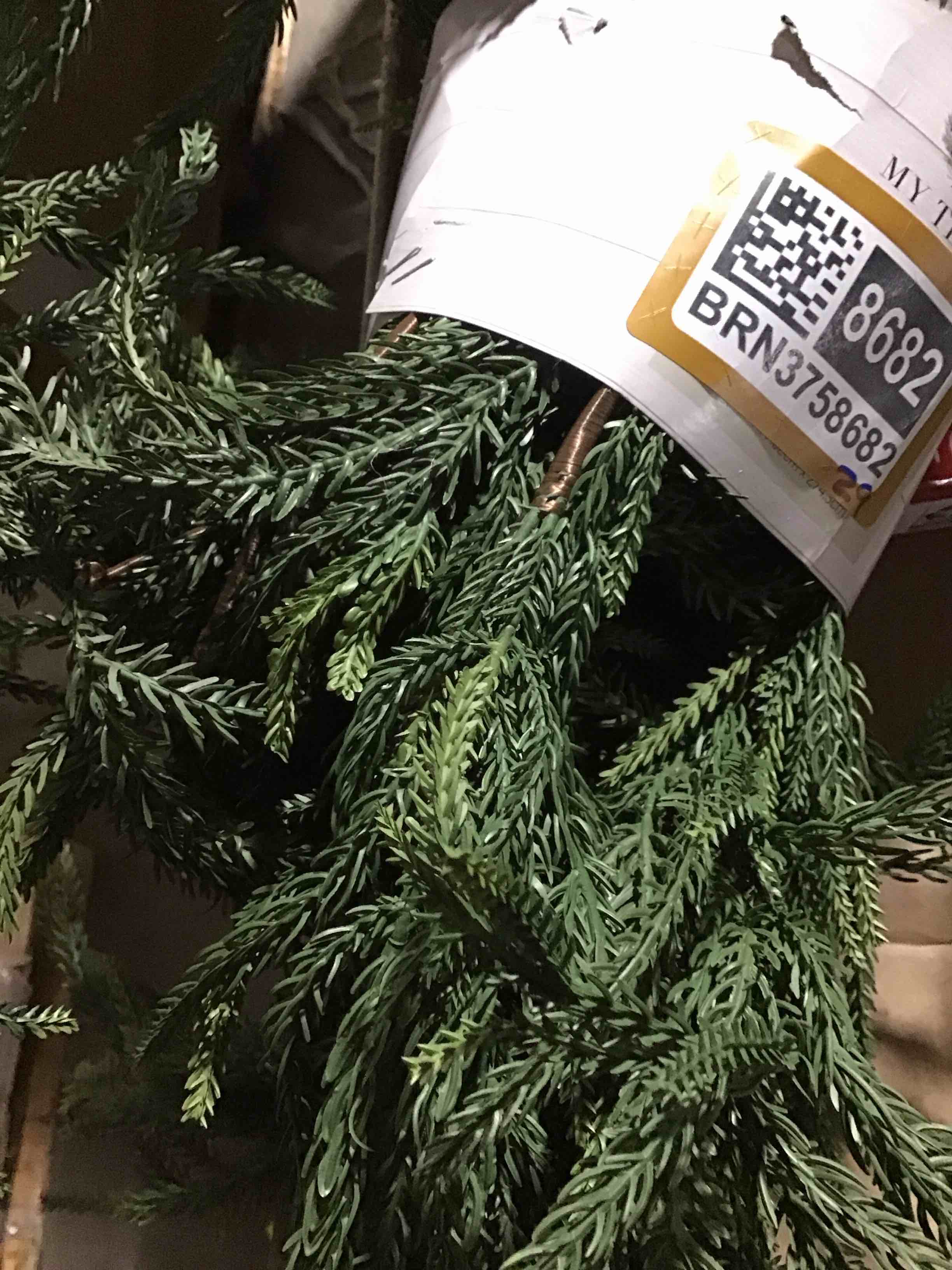 9ft artificial norfolk pine garland, realistic christmas greenery garland for mantle, staircase, banister, fireplace, wall, door, table, indoor & outdoor holiday xmas decortions