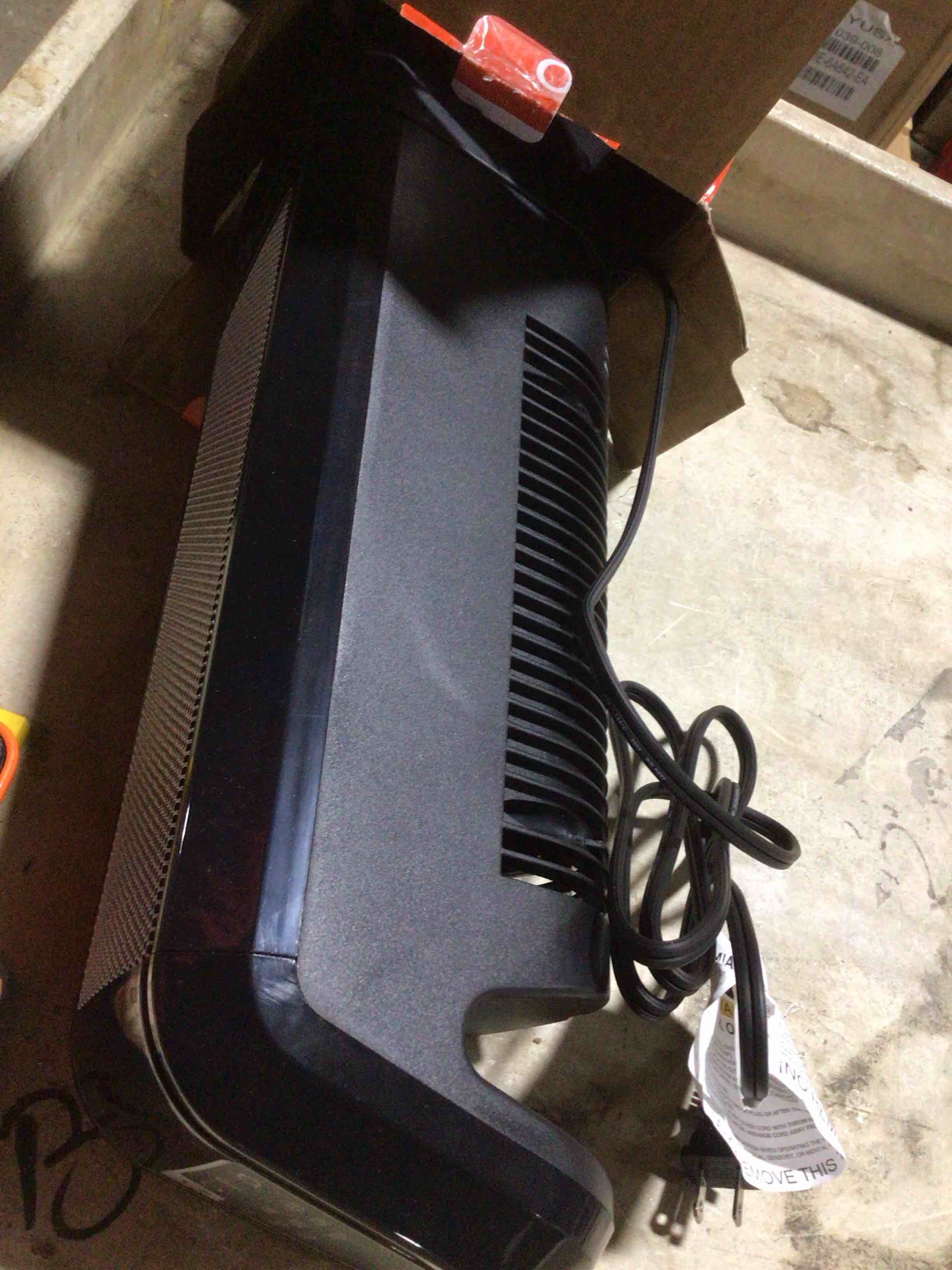 Condition photo showing As Is for Lasko - Ceramic Tower Heater with Electronic Control (CT16558)