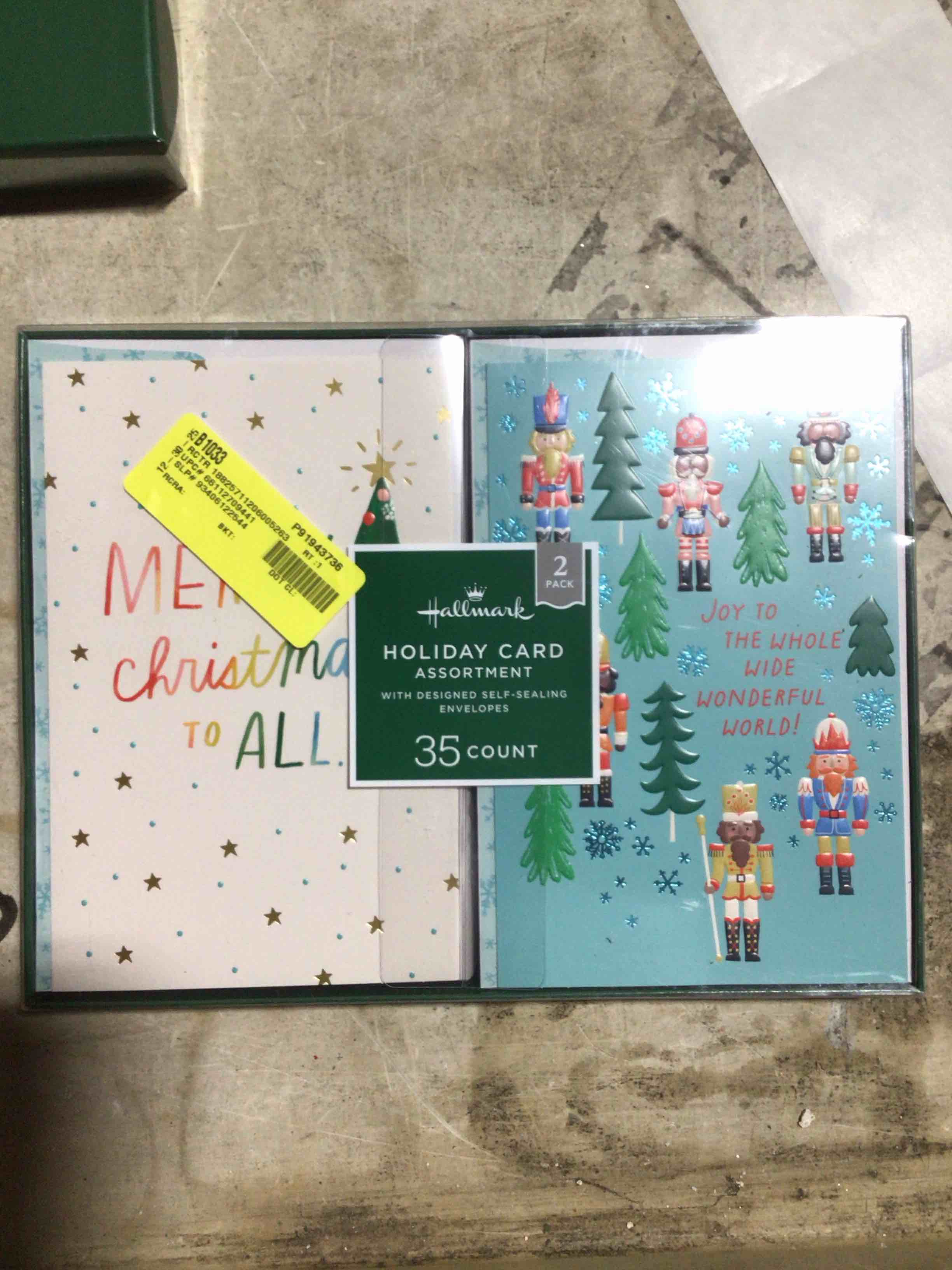 Condition photo showing New/Like New for Hallmark Assorted Holiday Christmas Cards, 35 pk