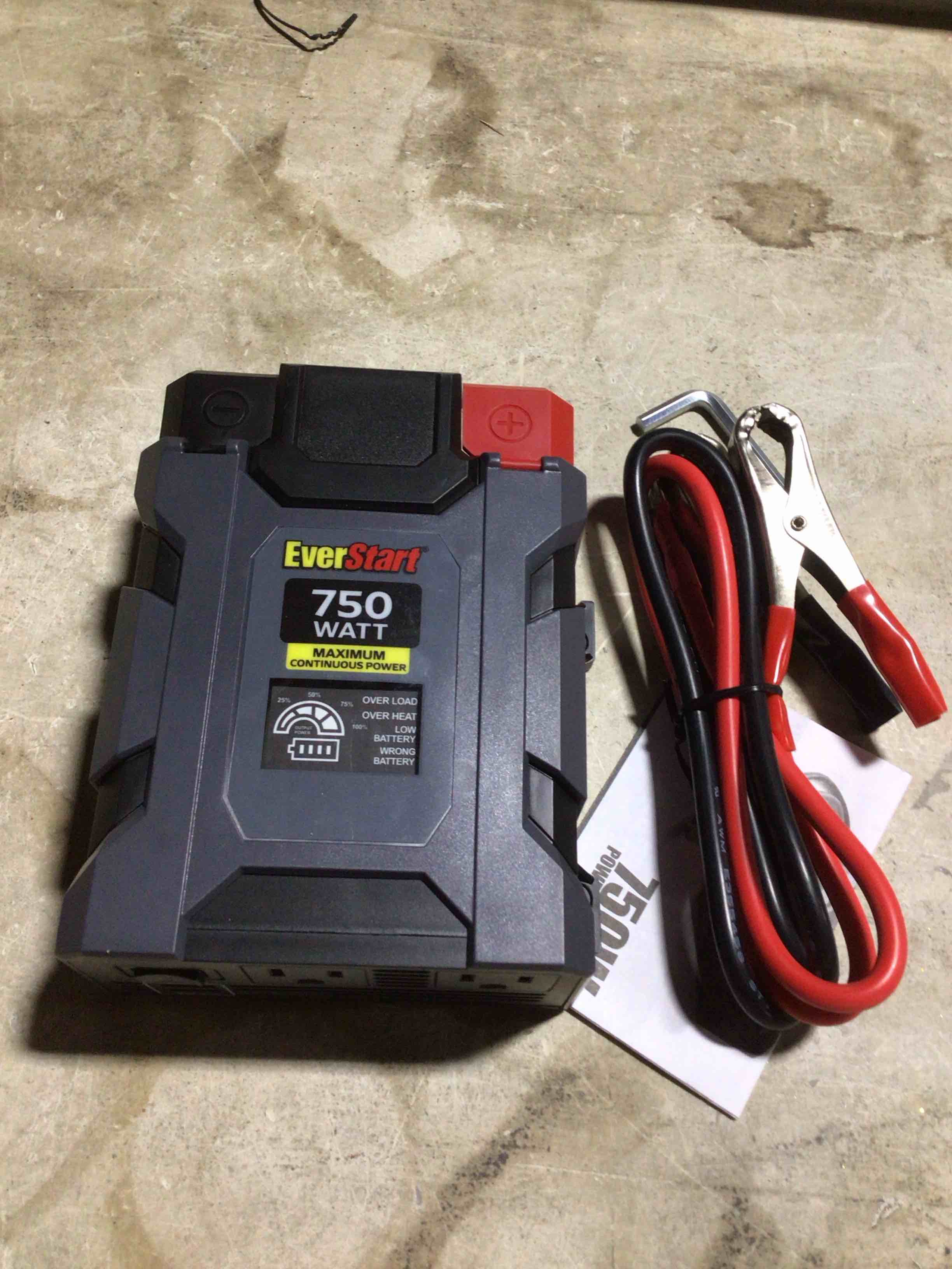 Condition photo showing As Is for 750 Watts Vehicle Power Inverter