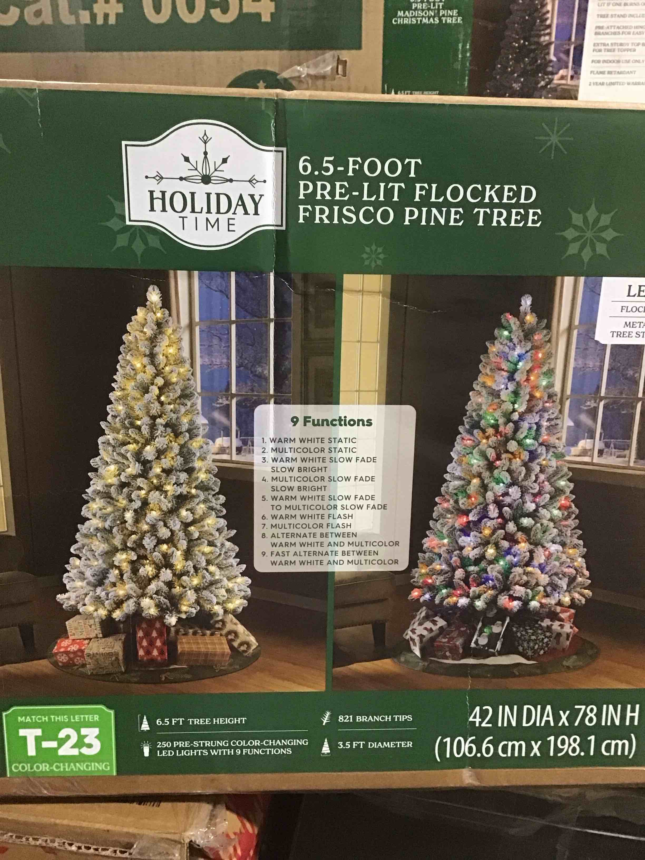 best choice products pre-lit artificial christmas tree, 6ft snow flocked design pine tree, full appearance snowy w/easy assembly, metal stand