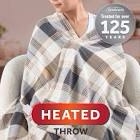 Sunbeam microplush extra-long heated throw 