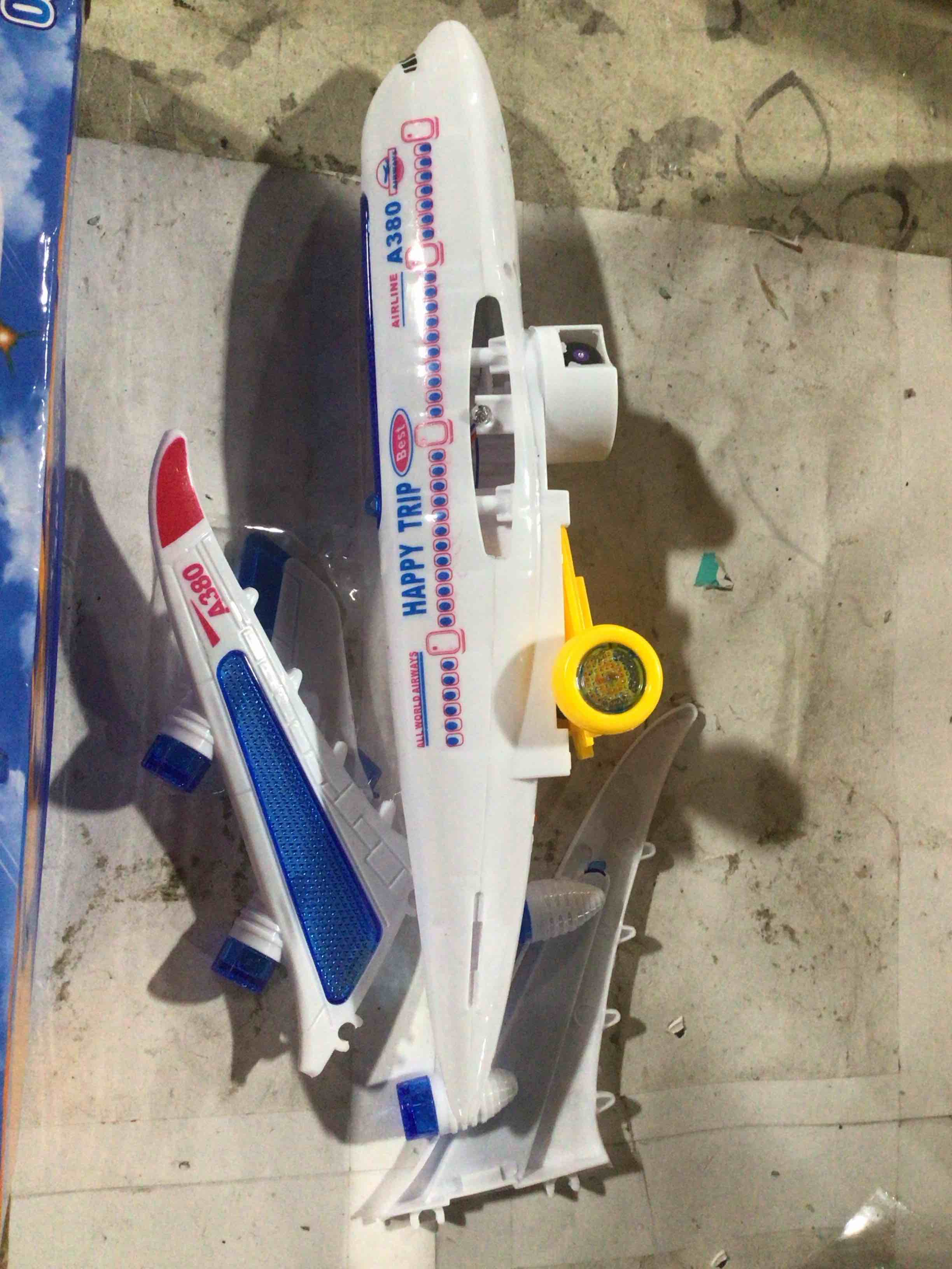 Condition photo showing As Is for Tipmant Baby Toddler Electric Airplane Vehicle Car Toy Electronic Plane Aircraft, Automatic Driving, Music, Flash Light Kids Birthday Gifts