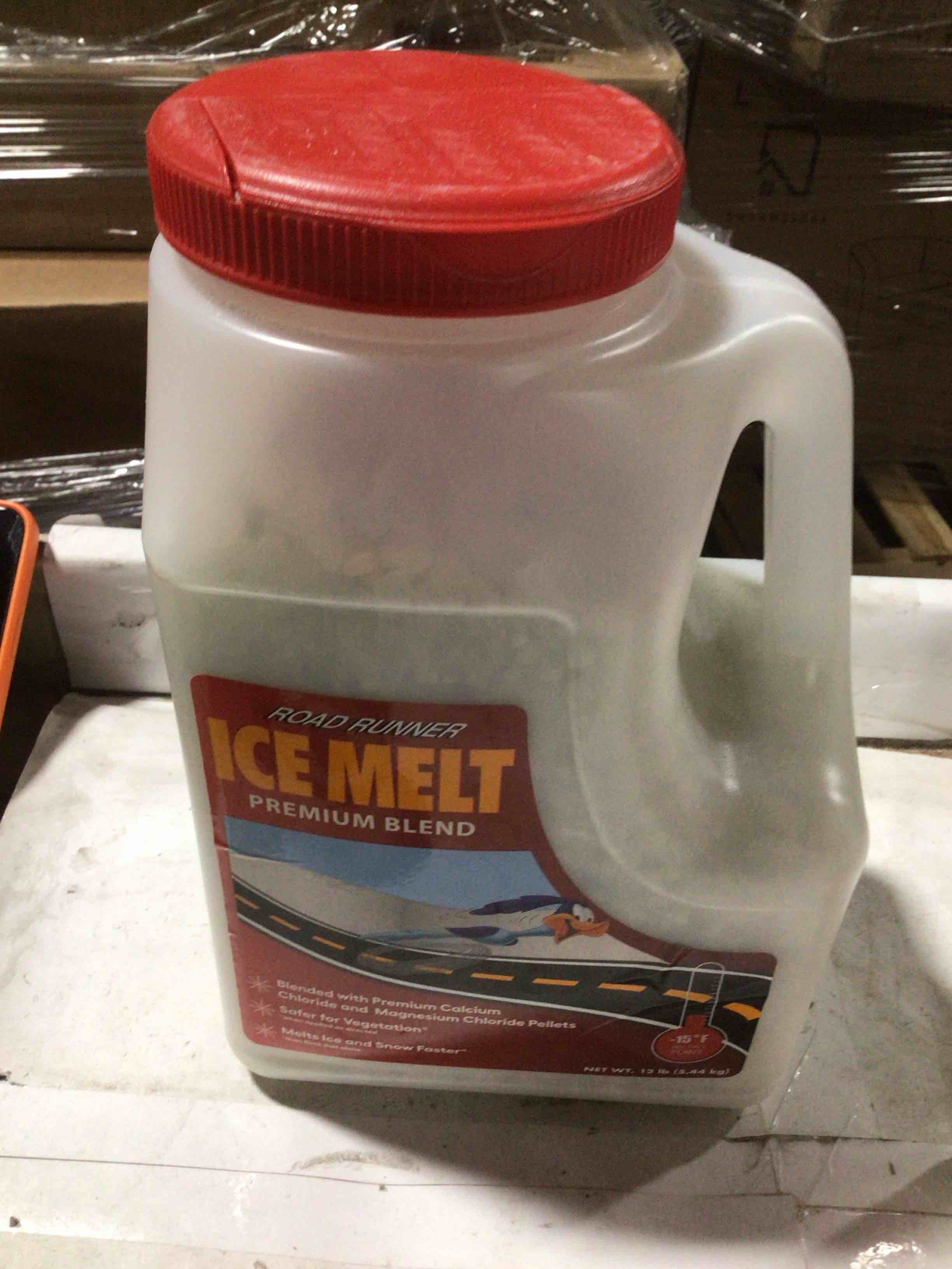 Condition photo showing New/Like New for Scotwood Industries 12J-RR Road Runner Premium Ice Melter, 12-Pound White 1 Count (Pack of 1)