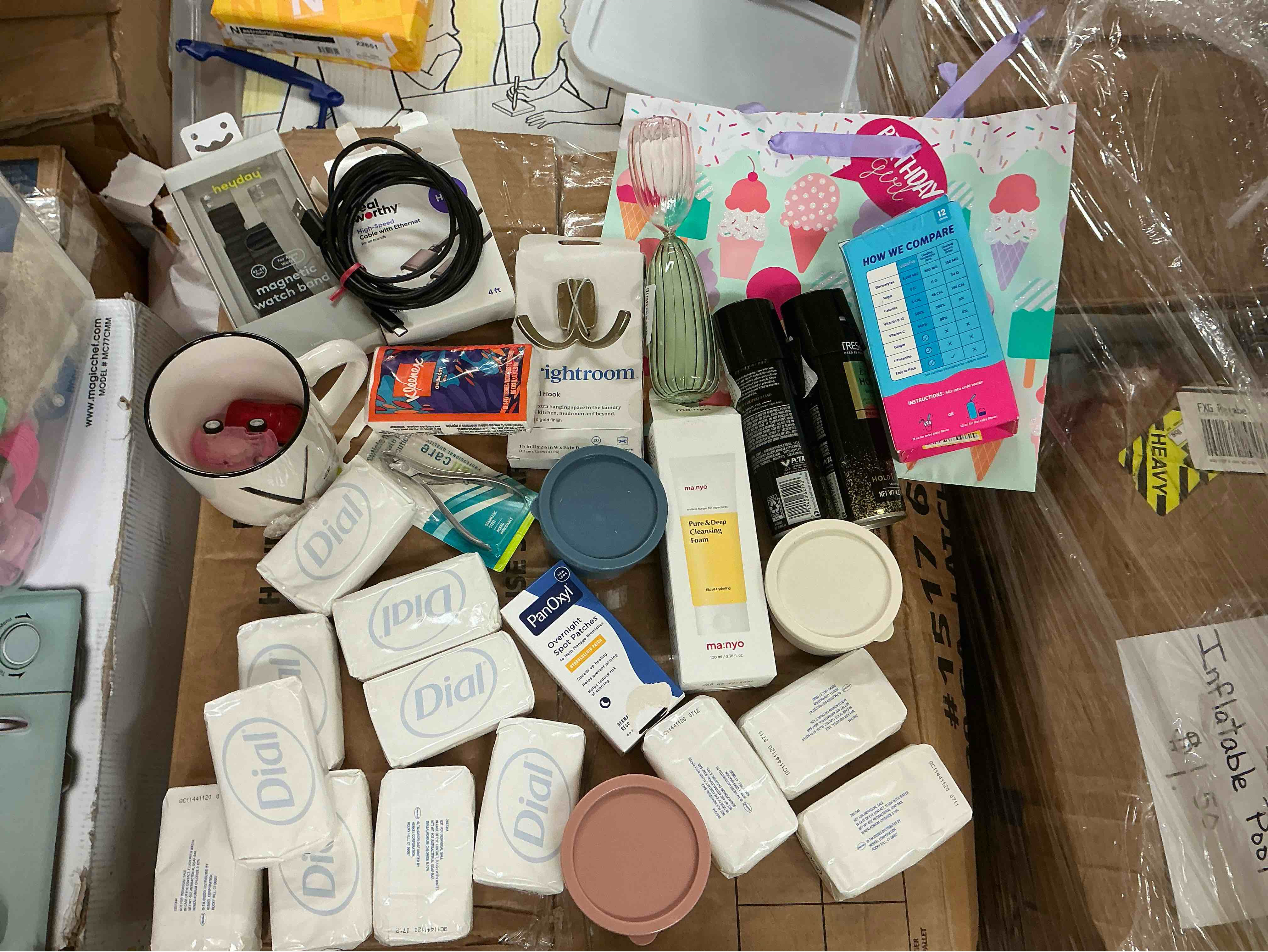 assortment of household items