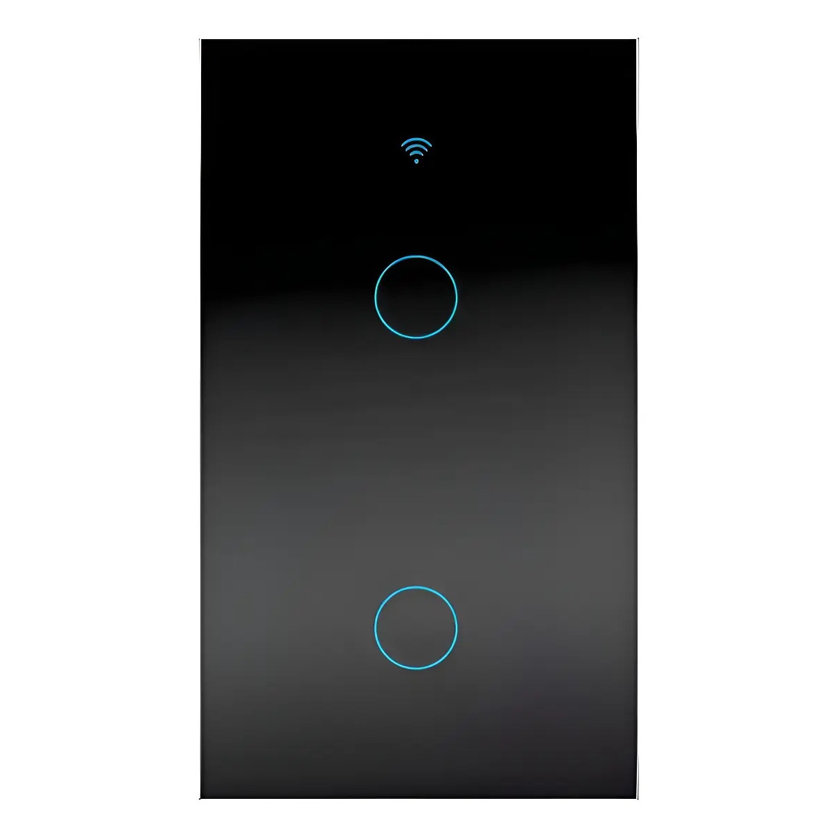 chevolink smart switch ds-121 2 gang n+l , black