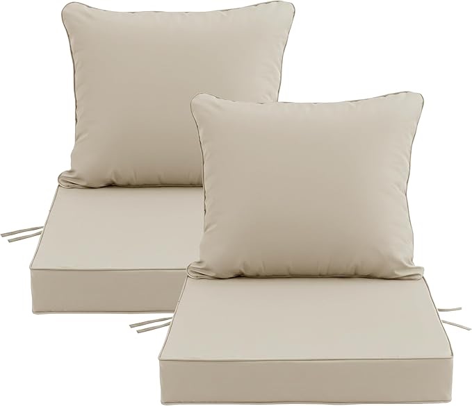 Outdoor Chair Cushions Set of 2 (incomplete missing covers)