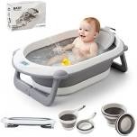 oioane baby bathtub set gray