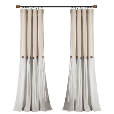 beckham semi sheer curtain single panel incomplete