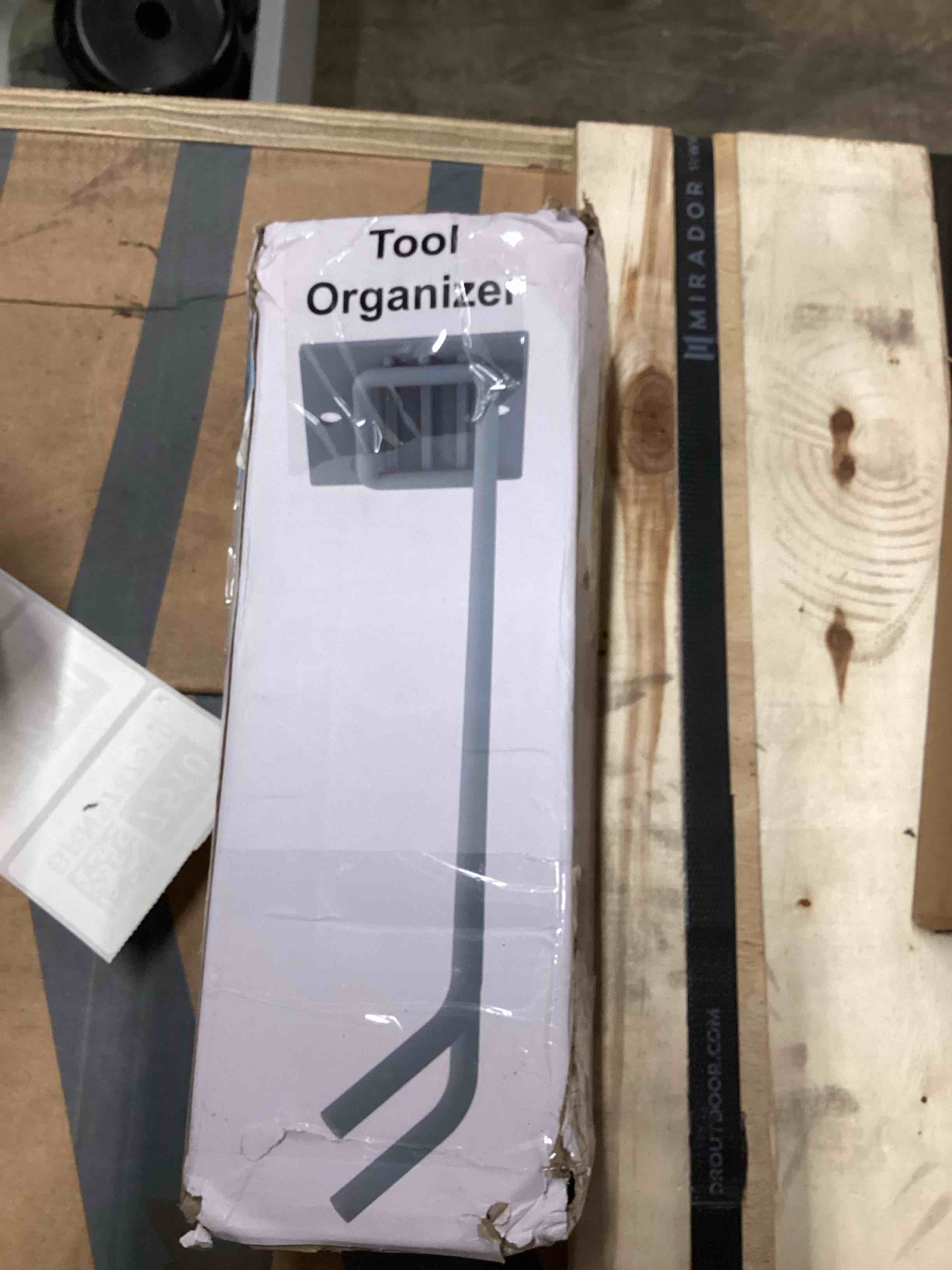 Condition photo showing Good Condition for wall mount garage tool organizer storage hook for yard shed,garden